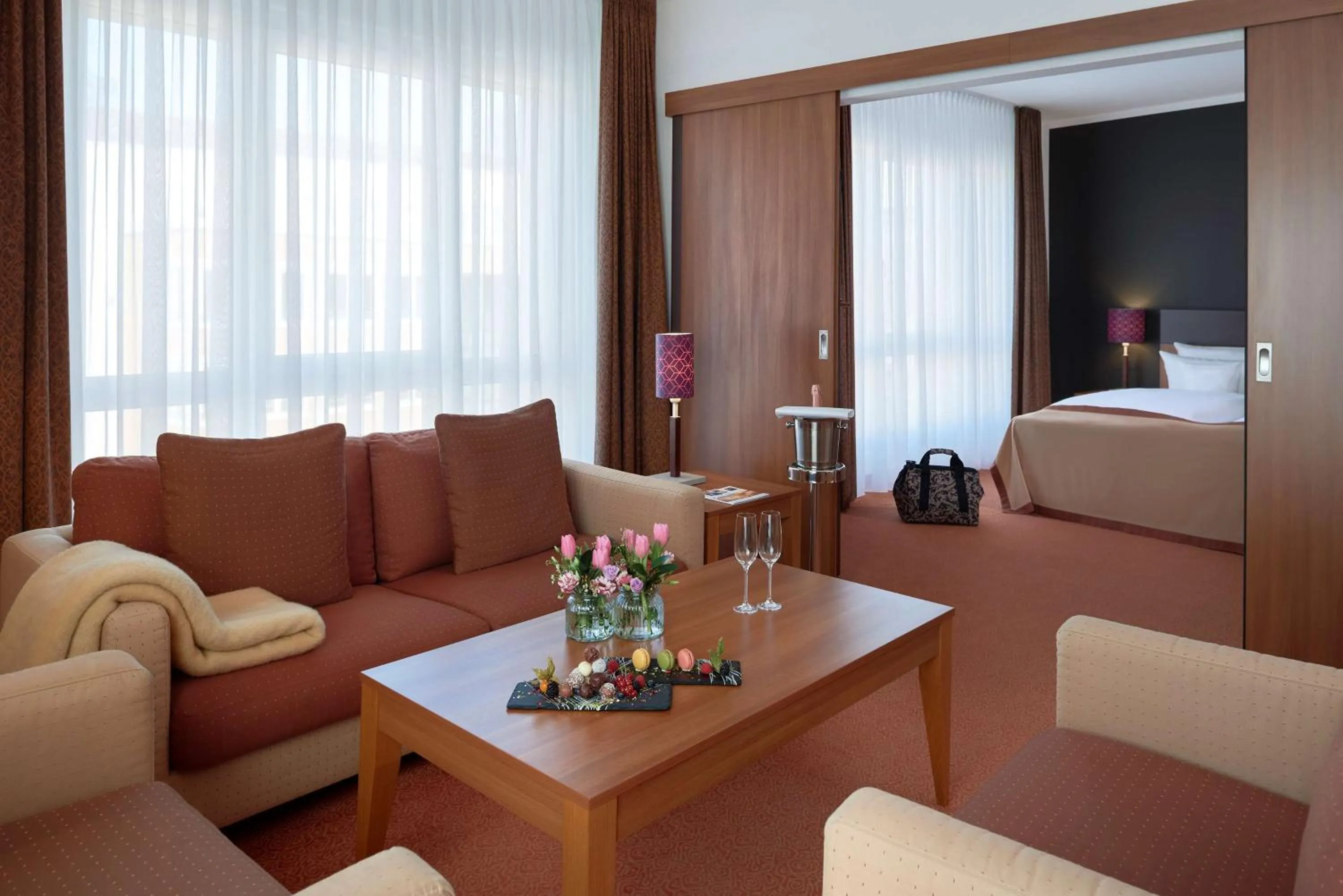 Photo of the whole room, Bed in Dorint Hotel am Dom Erfurt