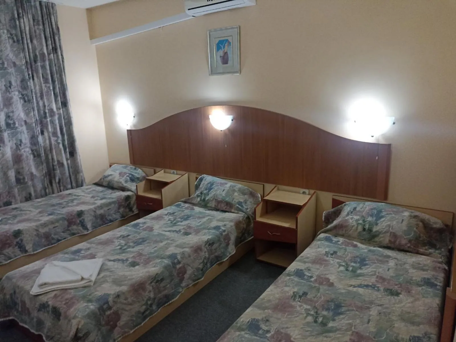 Bed in Krasi Hotel
