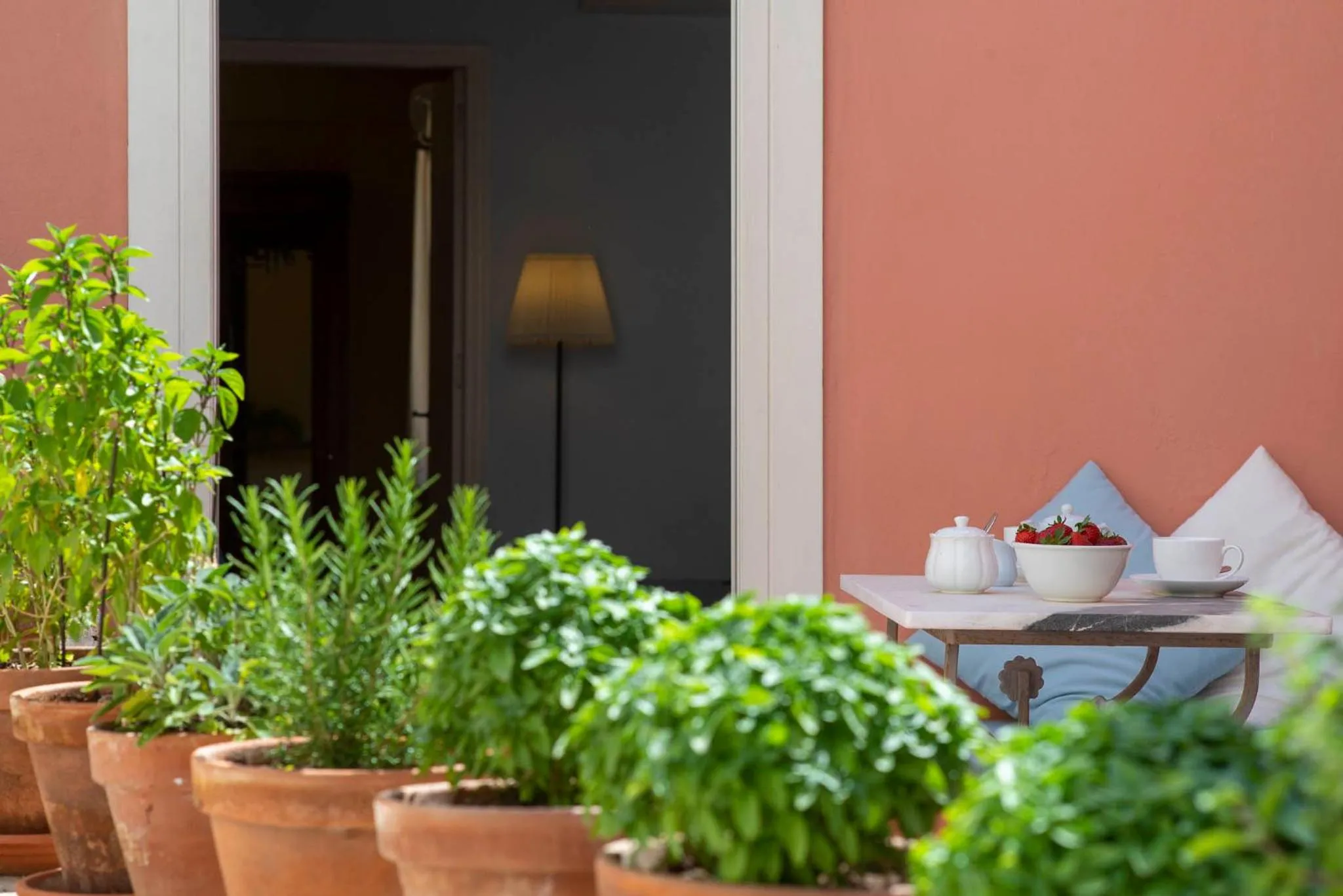 Facade/entrance in Villa Maria-Syros