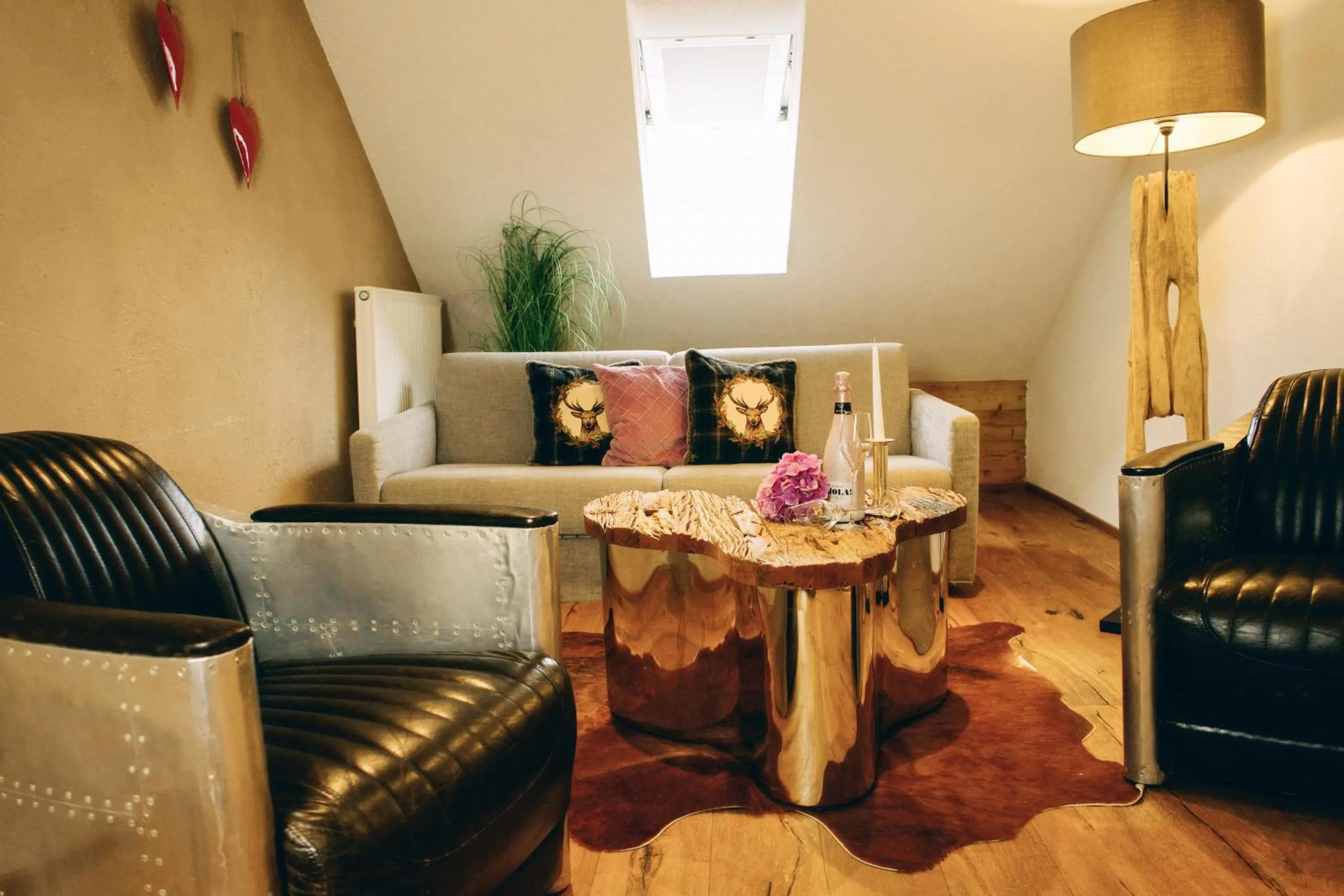 Seating area in Mäsers Allgäuherz