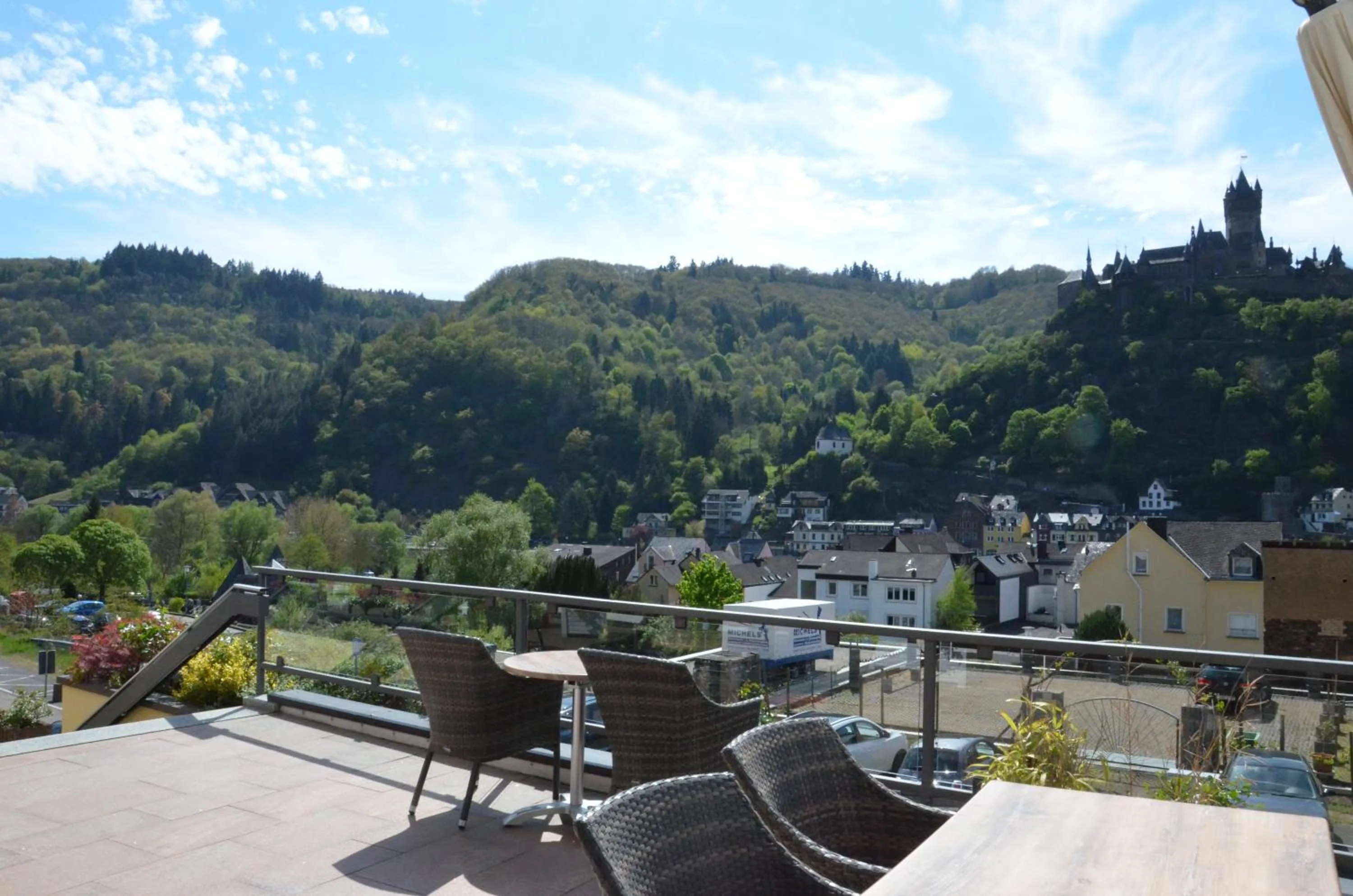 Balcony/Terrace in Flair Hotel am Rosenhügel - Garni