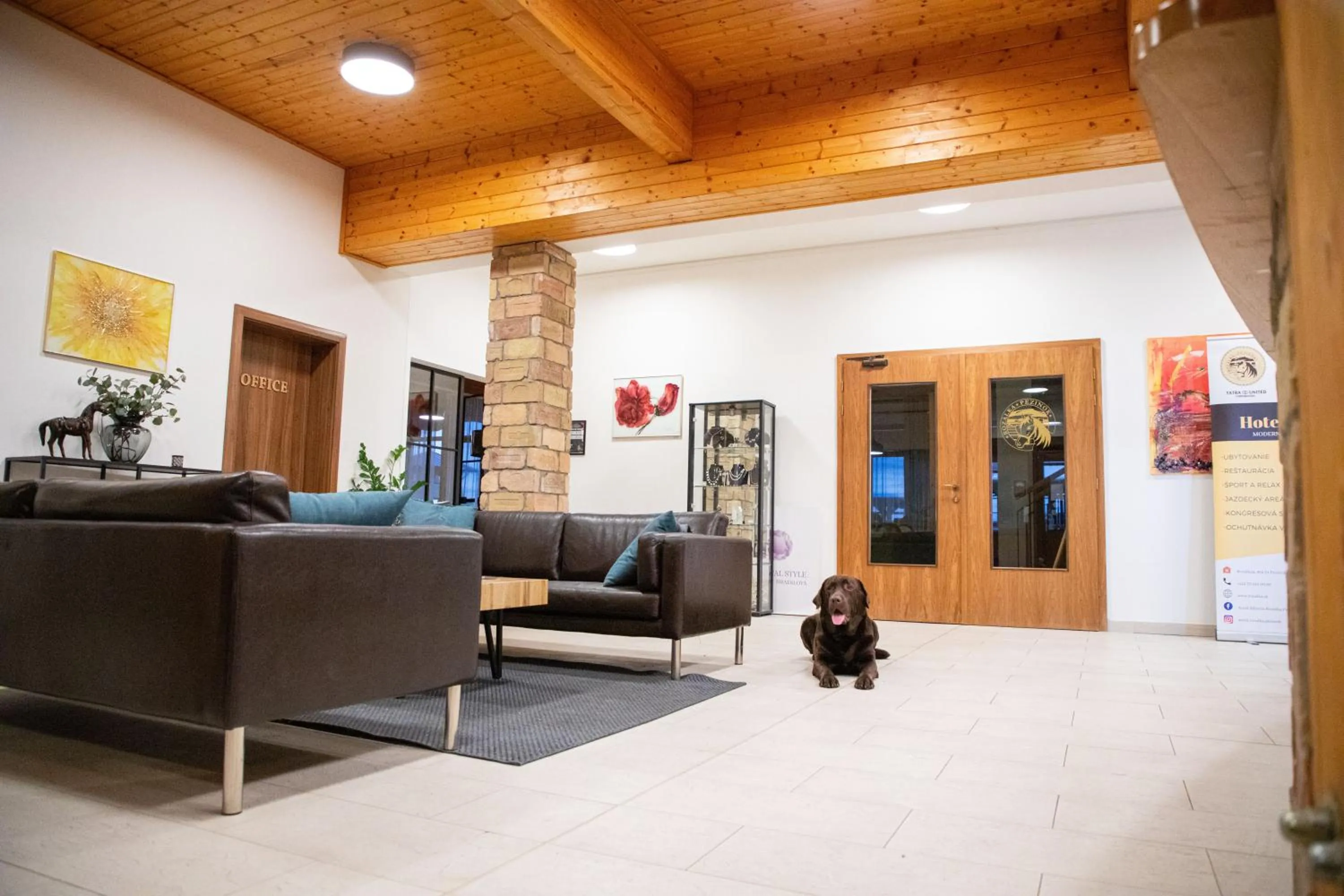 Lobby or reception in Hotel Rozálka