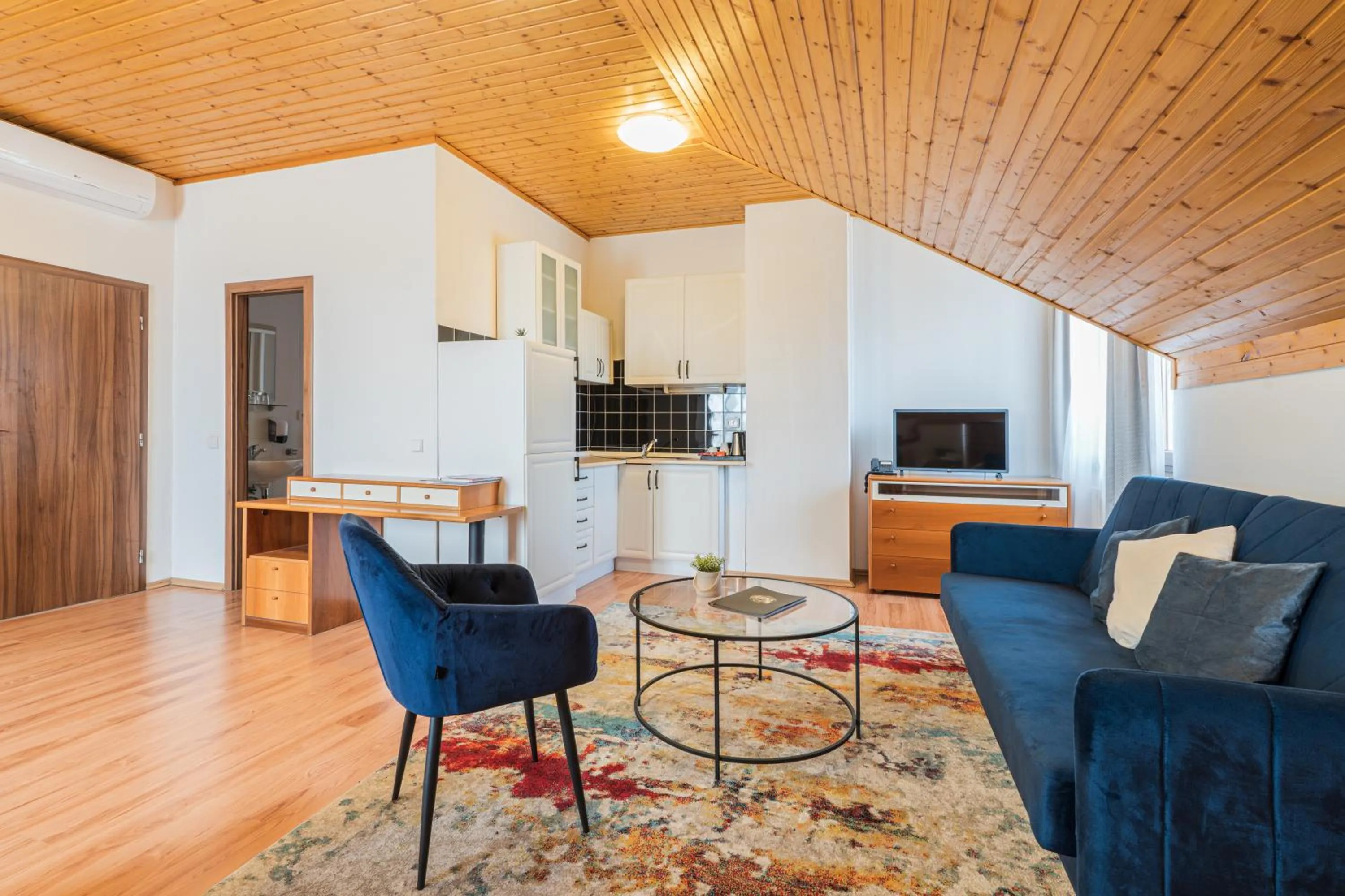 Kitchen or kitchenette in Hotel Rozálka