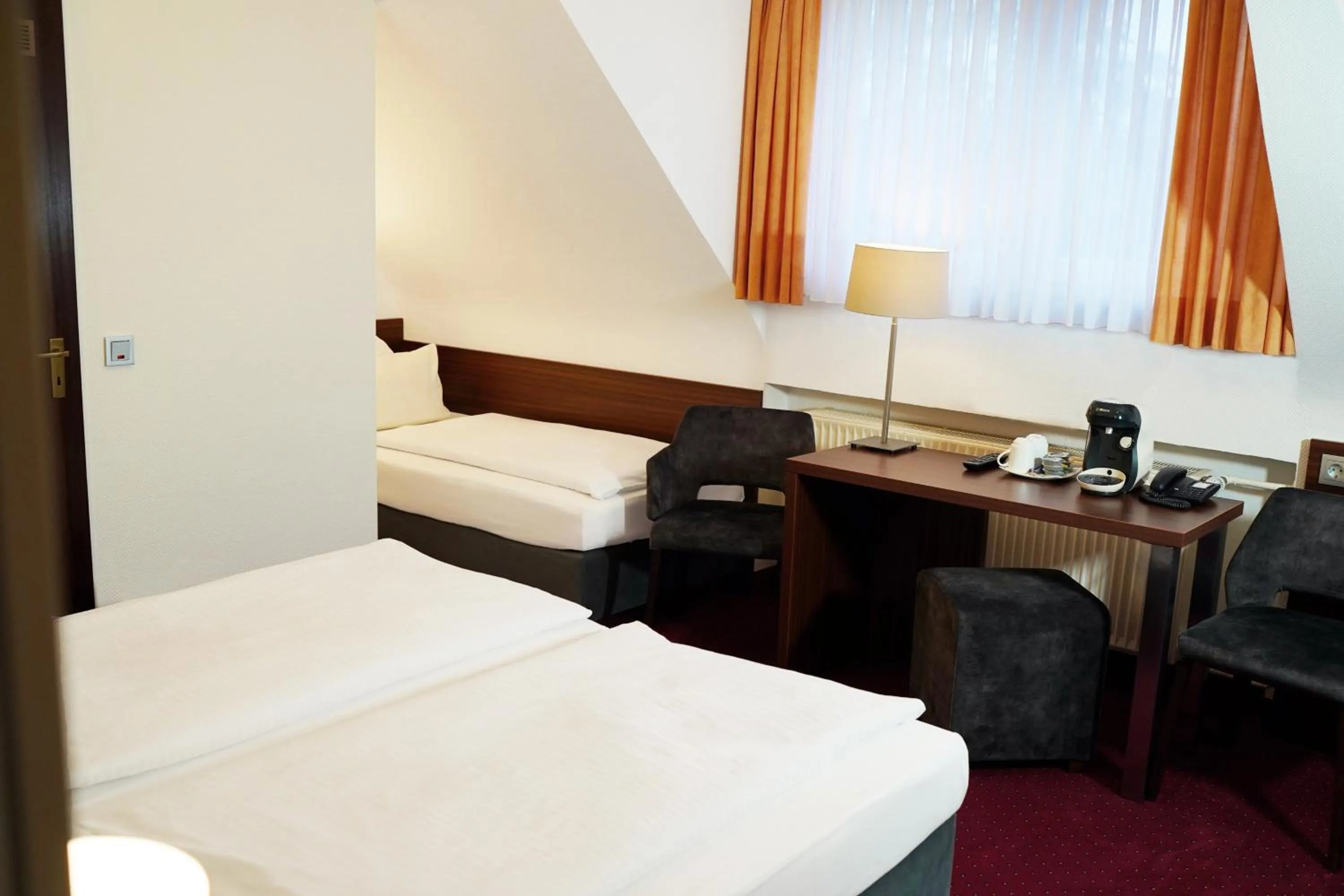 Bedroom, Bed in Haus Sparkuhl Hotel Garni