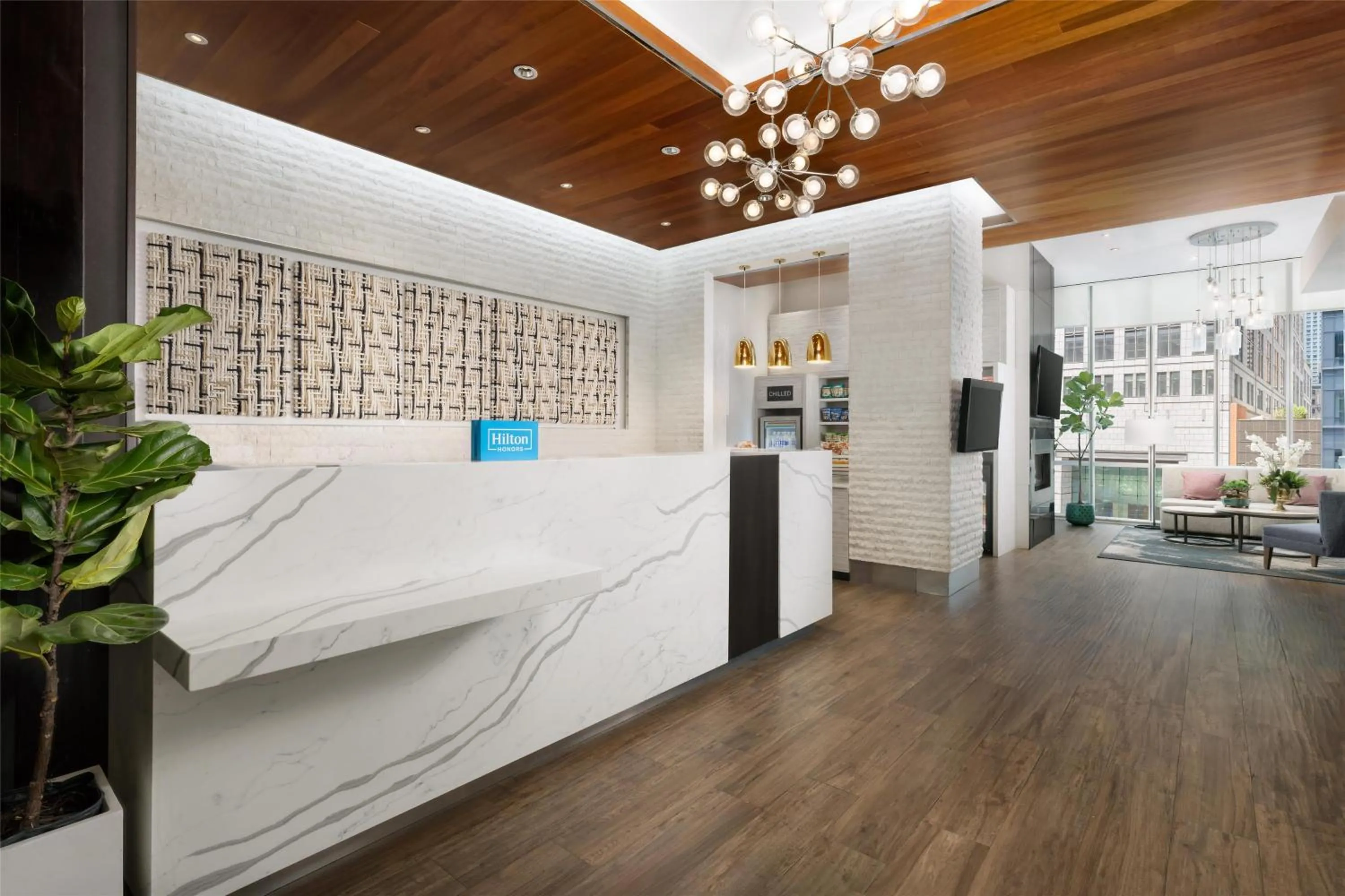 Lobby or reception in Hilton Garden Inn New York - Times Square Central