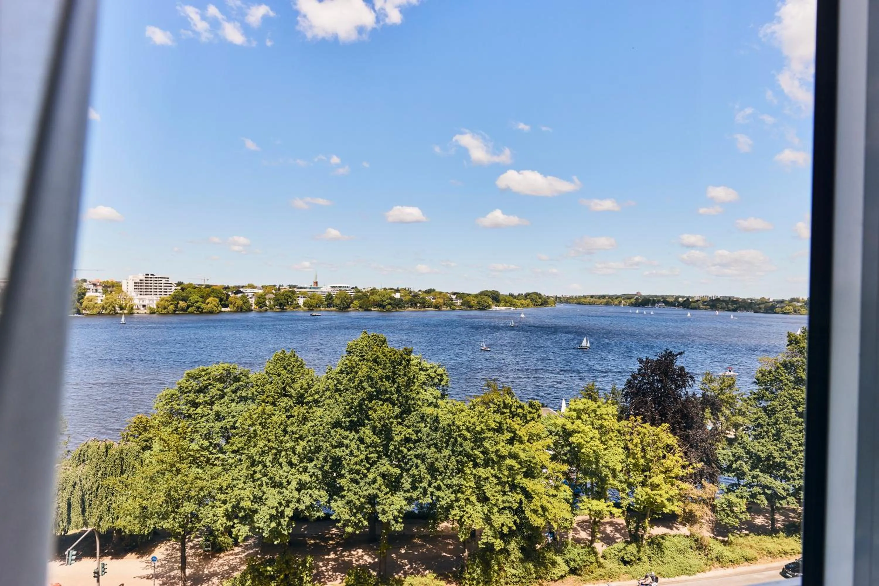 Lake view in Hotel Atlantic Hamburg, Autograph Collection