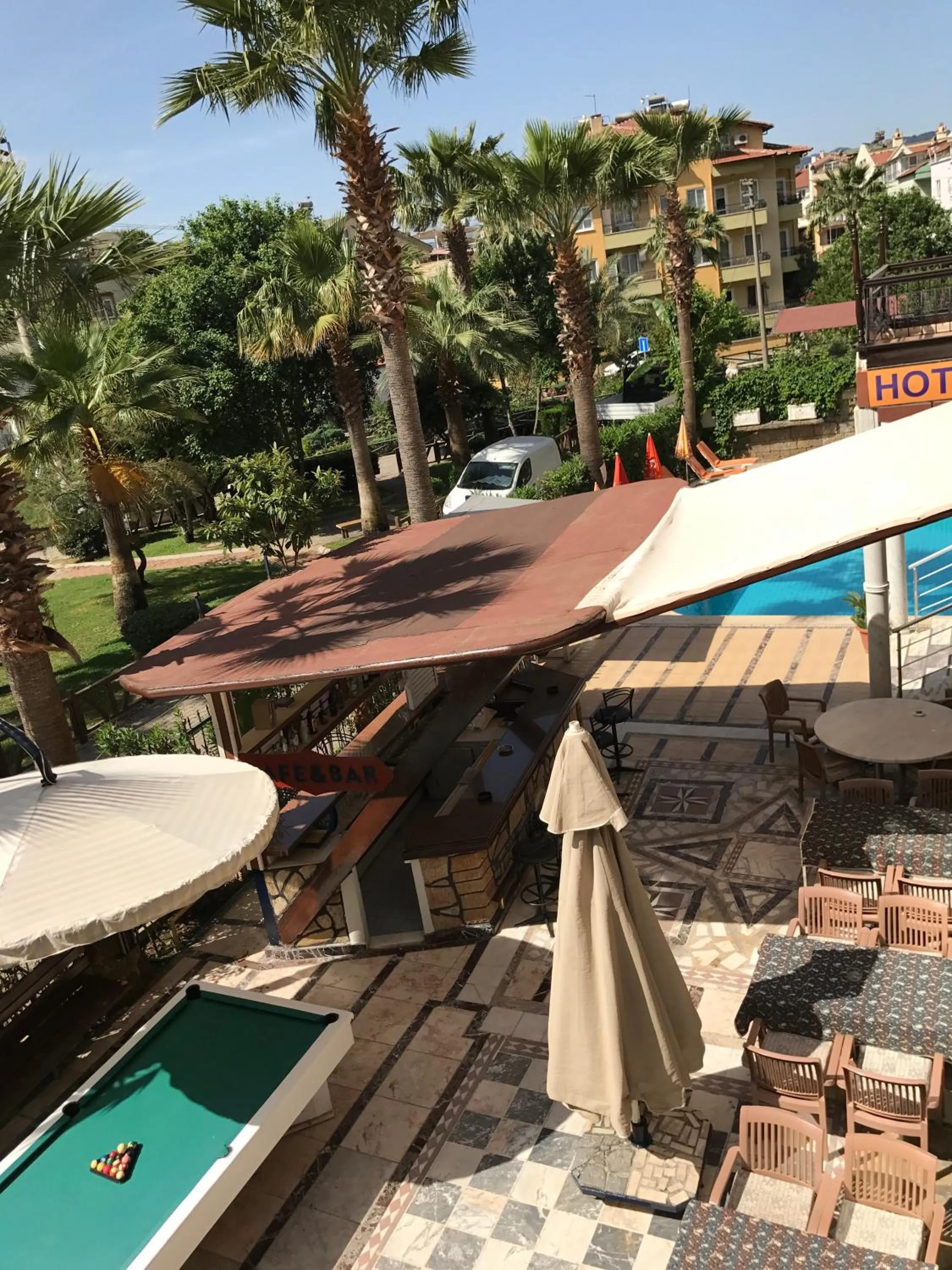 Bird's eye view in Blue Yacht Marina Apart Hotel