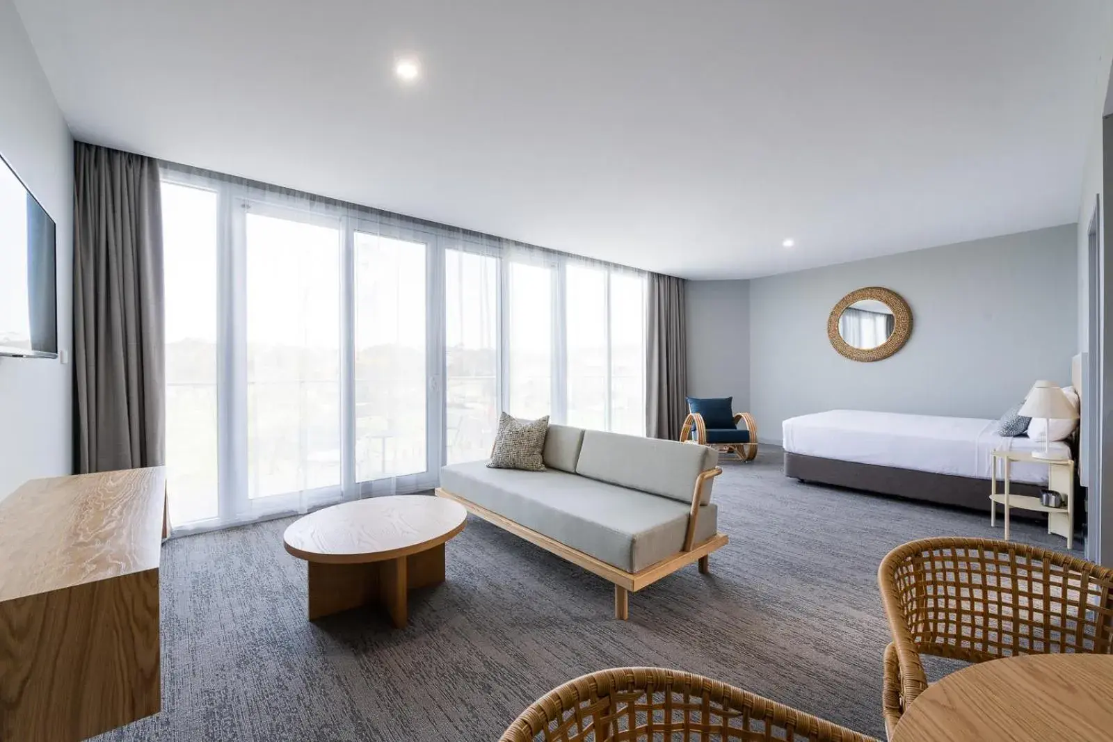 Living room, Bed in Abode Malua Bay Living room, Bed in Abode Malua Bay