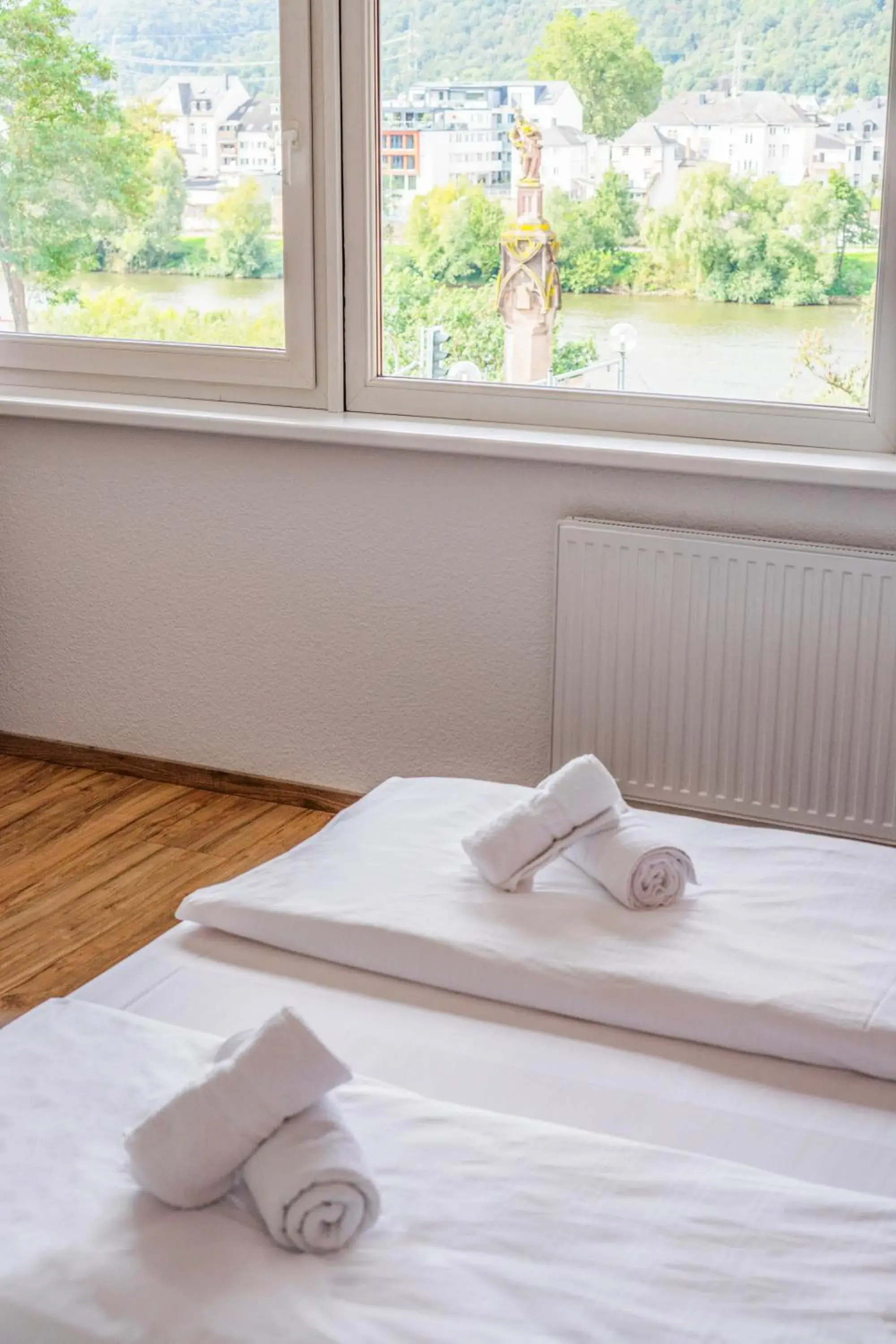 Bed in Self-Check-In Hotel Constantin Bed in Self-Check-In Hotel Constantin