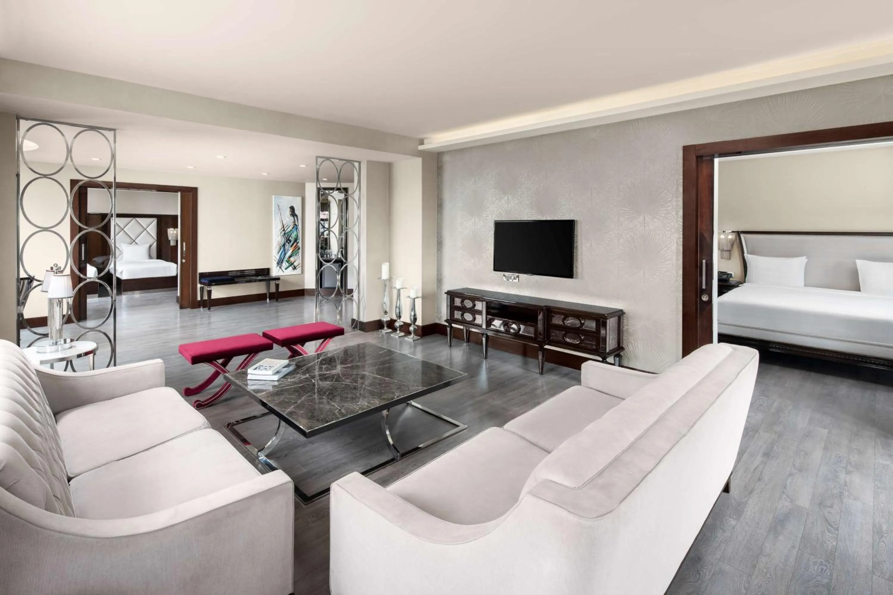 Living room, Bed in DoubleTree by Hilton Istanbul Gayrettepe