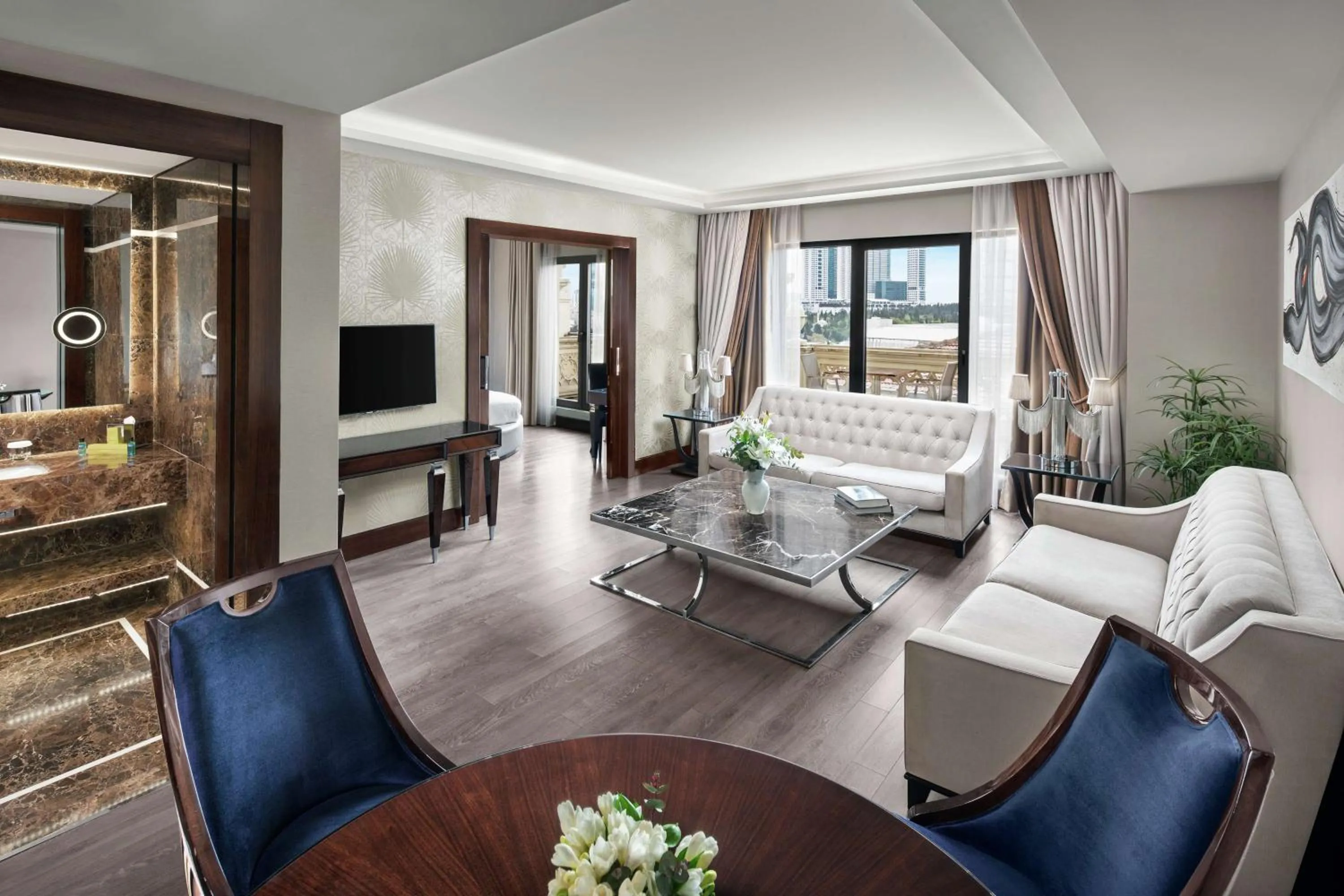 Living room in DoubleTree by Hilton Istanbul Gayrettepe