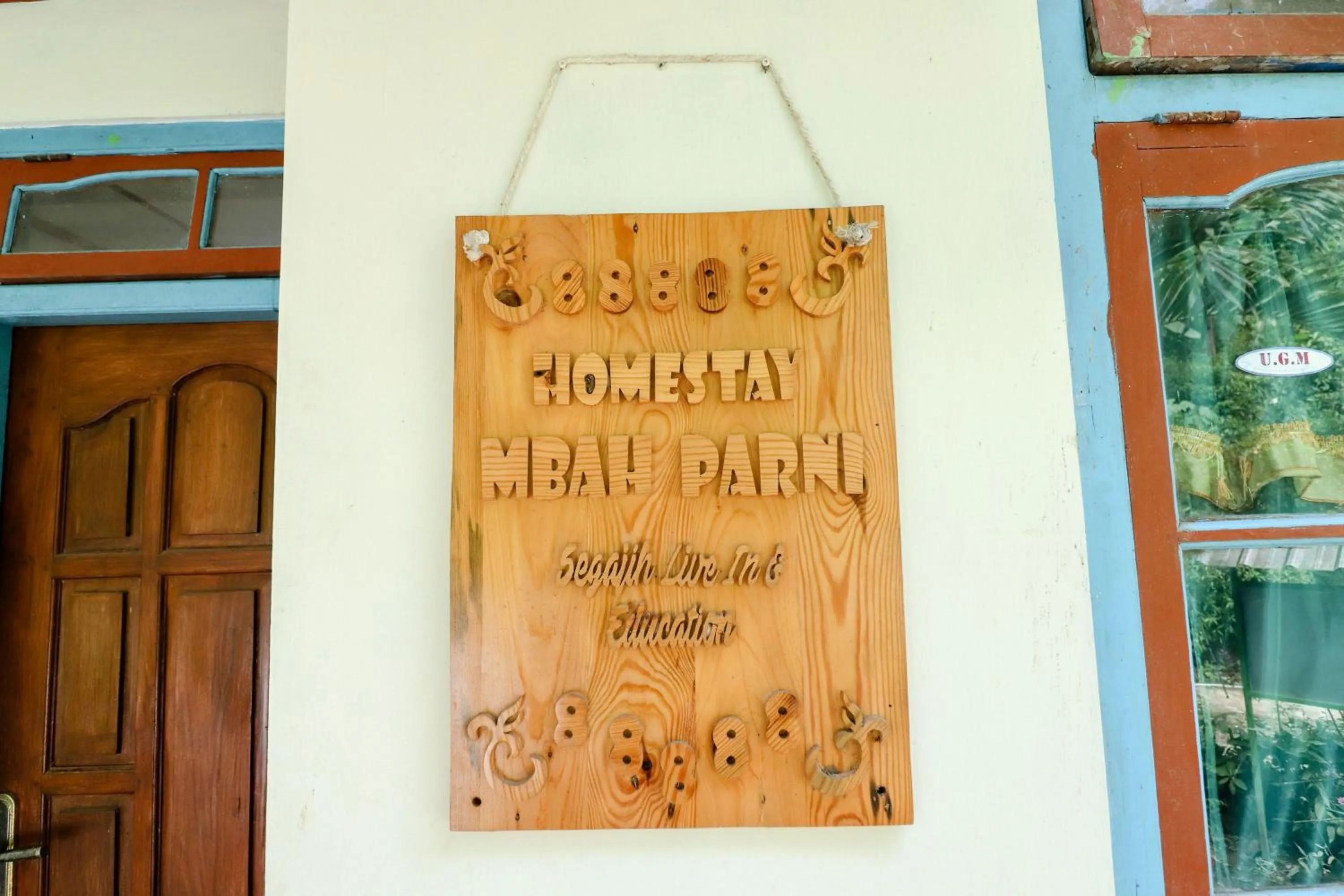 Facade/entrance in Homestay Mbah Parni