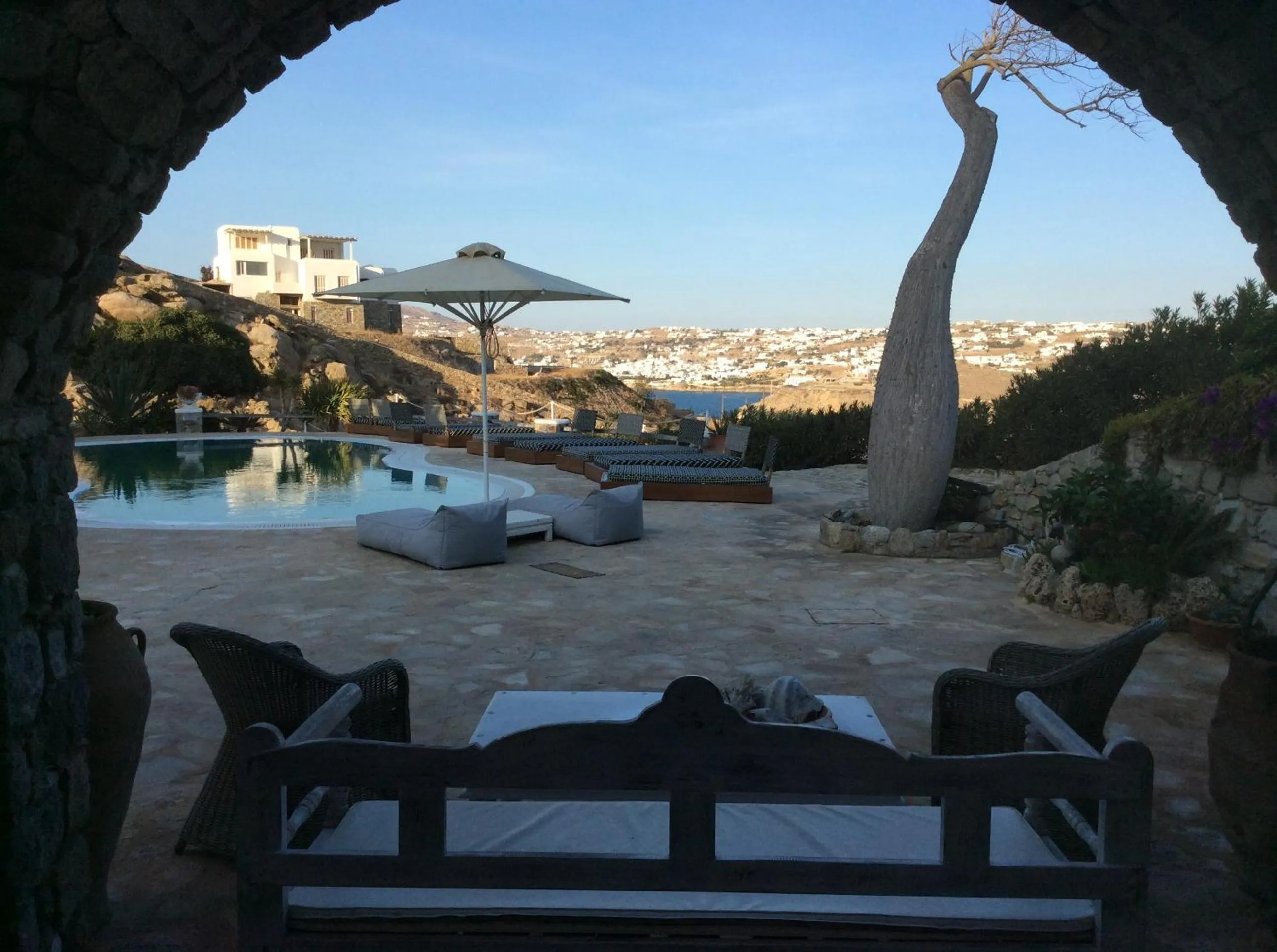 Patio in Navy Blue Suites