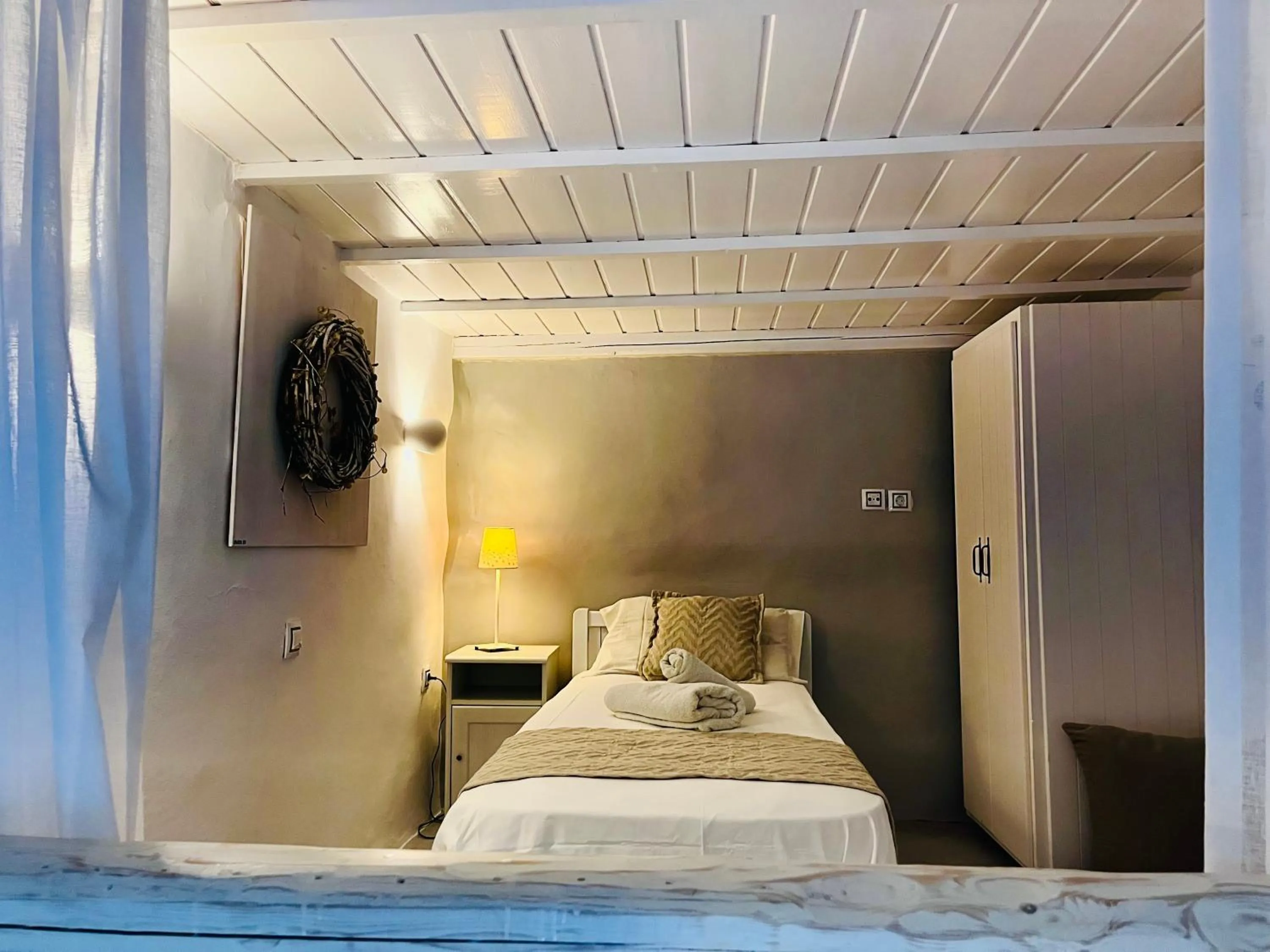 Bed in Navy Blue Suites