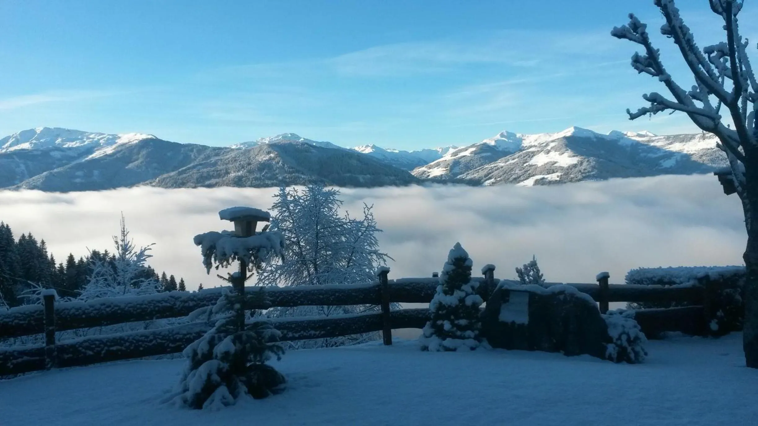 Natural landscape in Appartement Oberschernthann