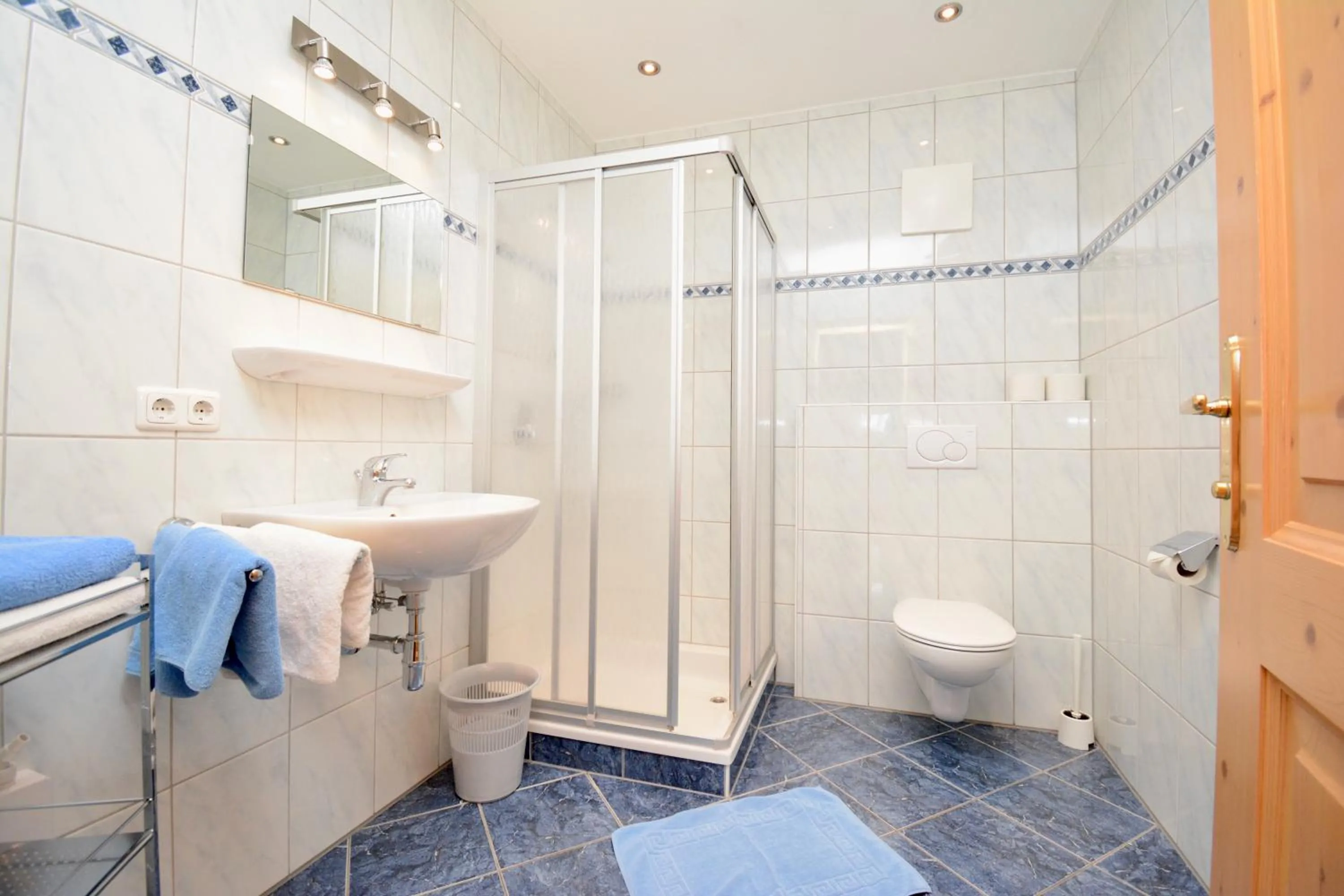 Shower in Appartement Oberschernthann