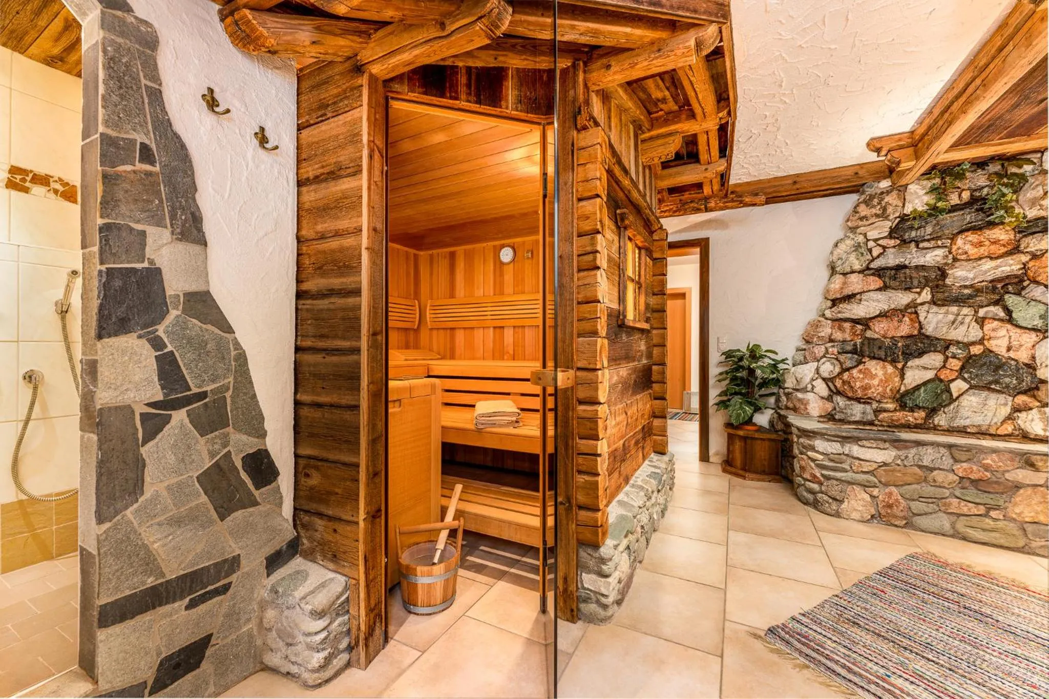 Sauna in Appartement Oberschernthann