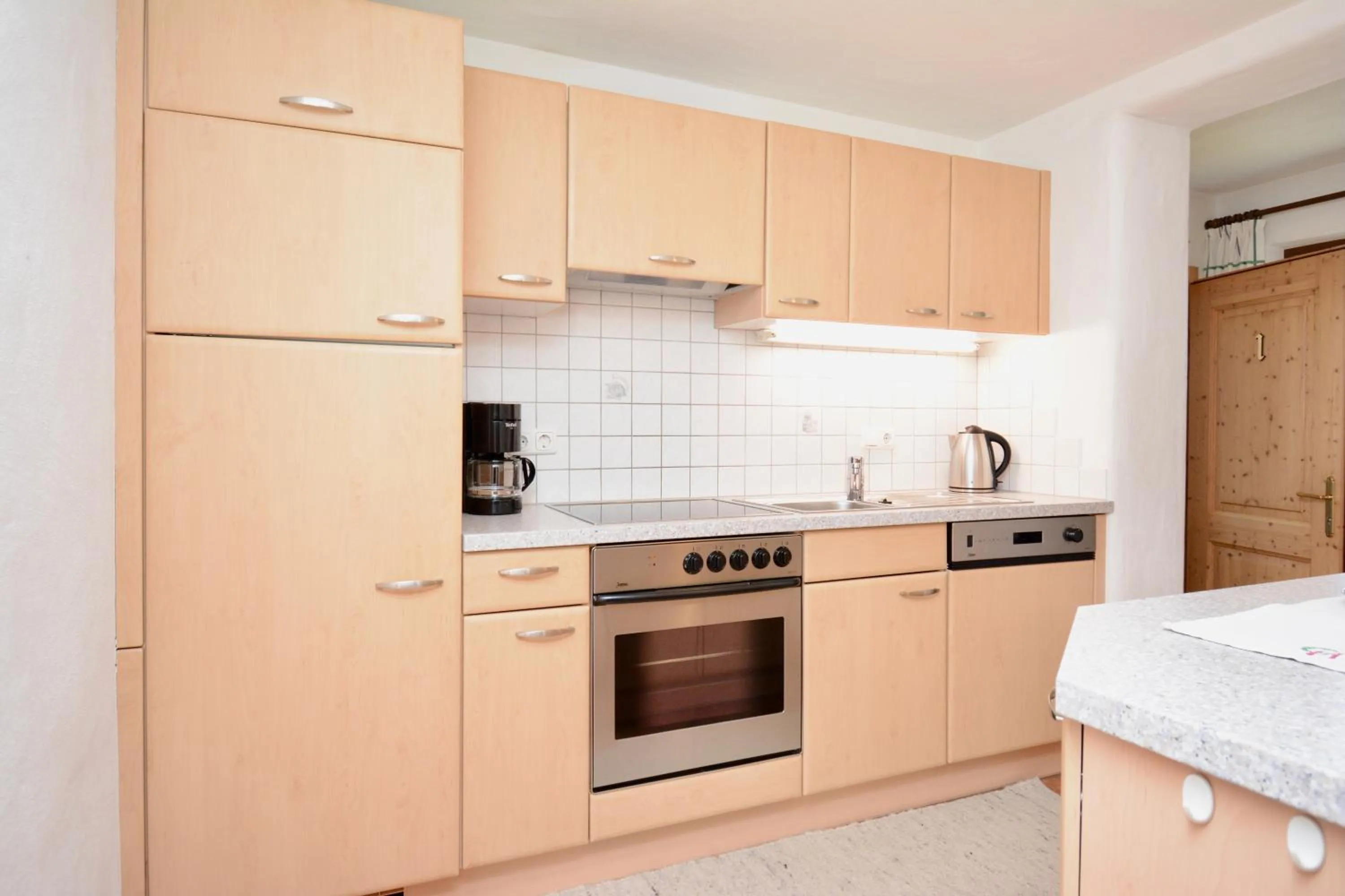 Kitchen or kitchenette in Appartement Oberschernthann