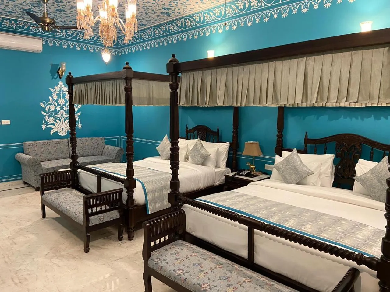 Photo of the whole room, Bed in Umaid Farm Resort- A Legancy Vintage Stay In Jaipur