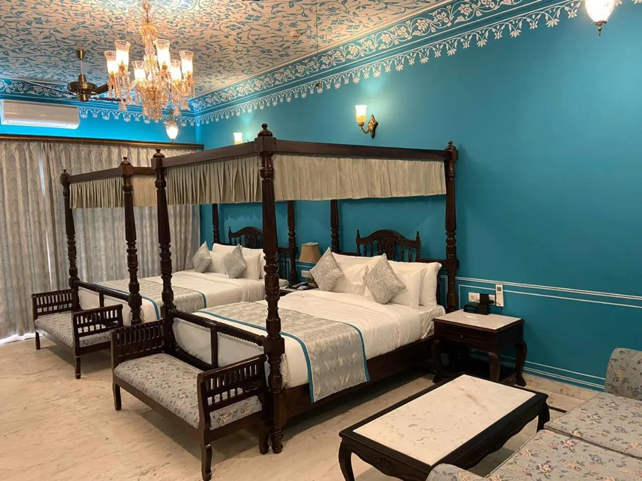 Bedroom, Bed in Umaid Farm Resort- A Legancy Vintage Stay In Jaipur