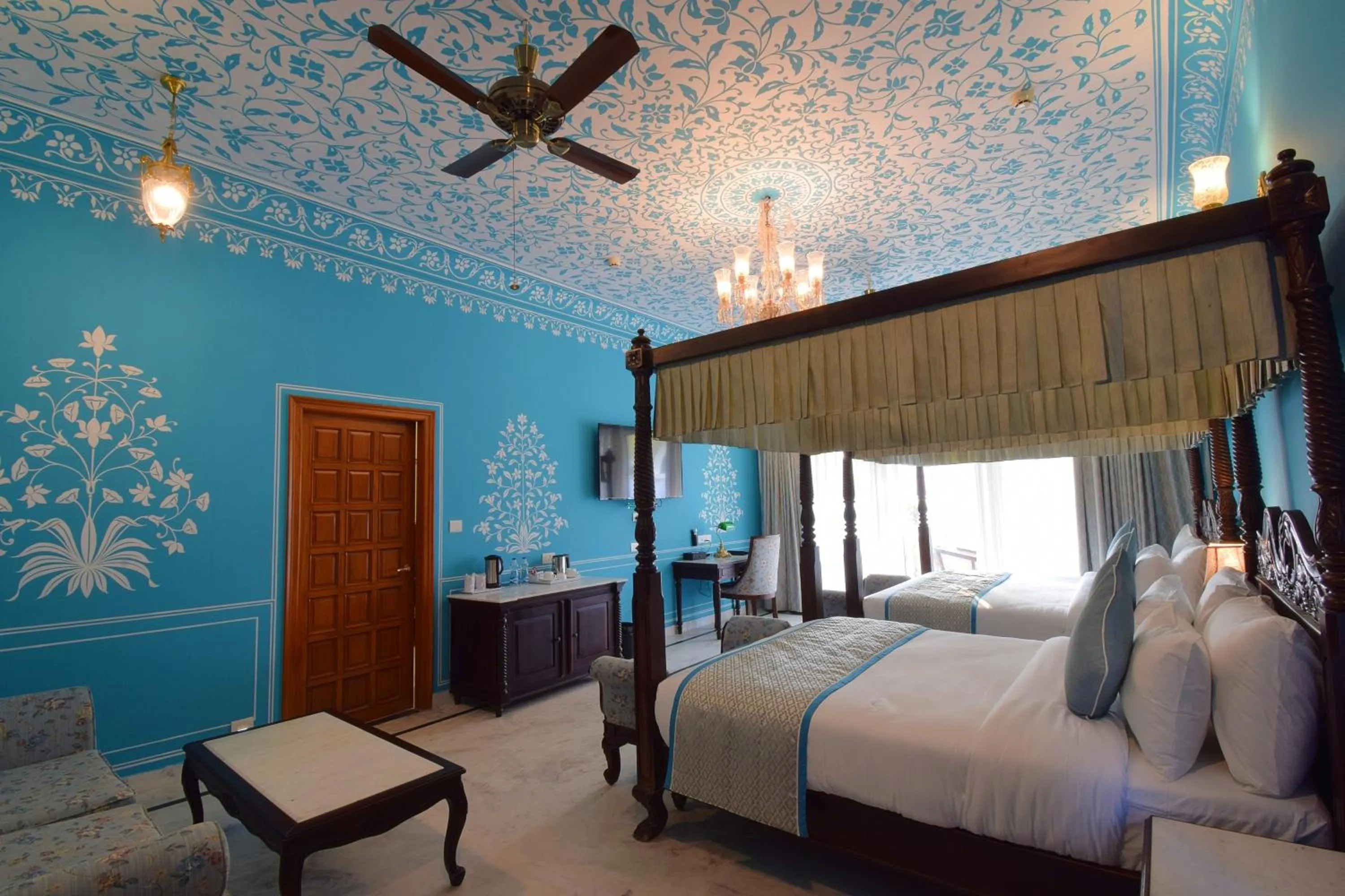 Photo of the whole room, Bed in Umaid Farm Resort- A Legancy Vintage Stay In Jaipur