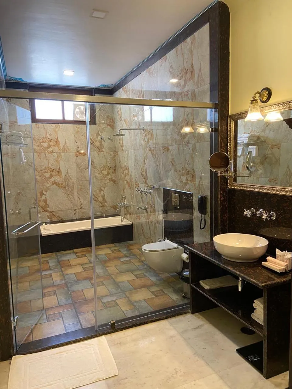 Bathroom in Umaid Farm Resort- A Legancy Vintage Stay In Jaipur