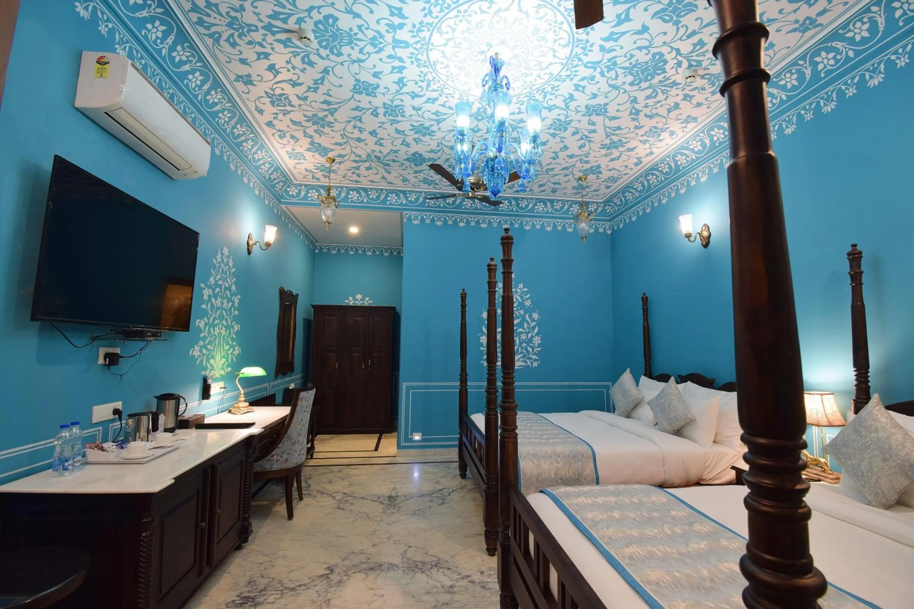 Photo of the whole room, Bed in Umaid Farm Resort- A Legancy Vintage Stay In Jaipur