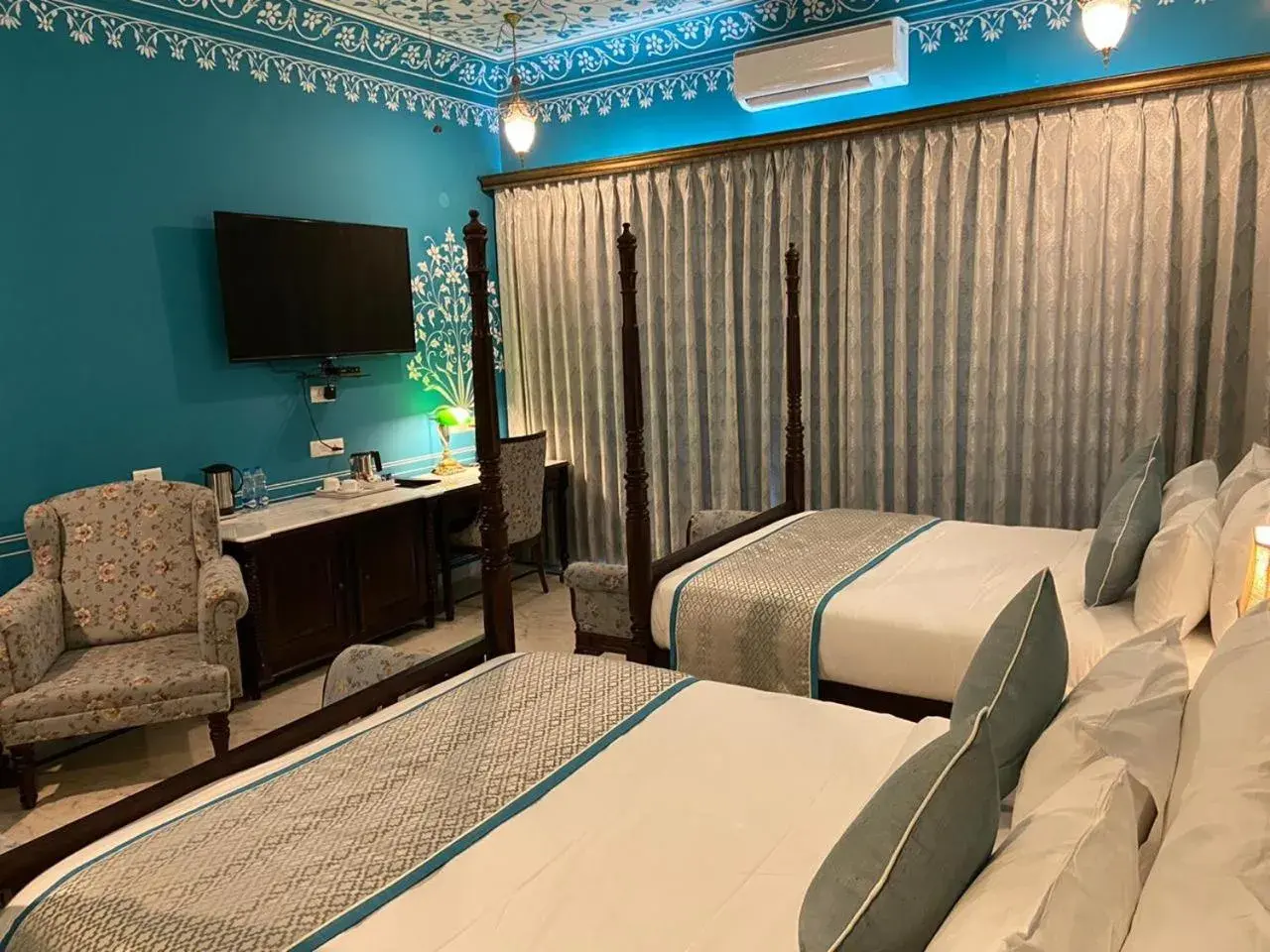 Bedroom, Bed in Umaid Farm Resort- A Legancy Vintage Stay In Jaipur Bedroom, Bed in Umaid Farm Resort- A Legancy Vintage Stay In Jaipur