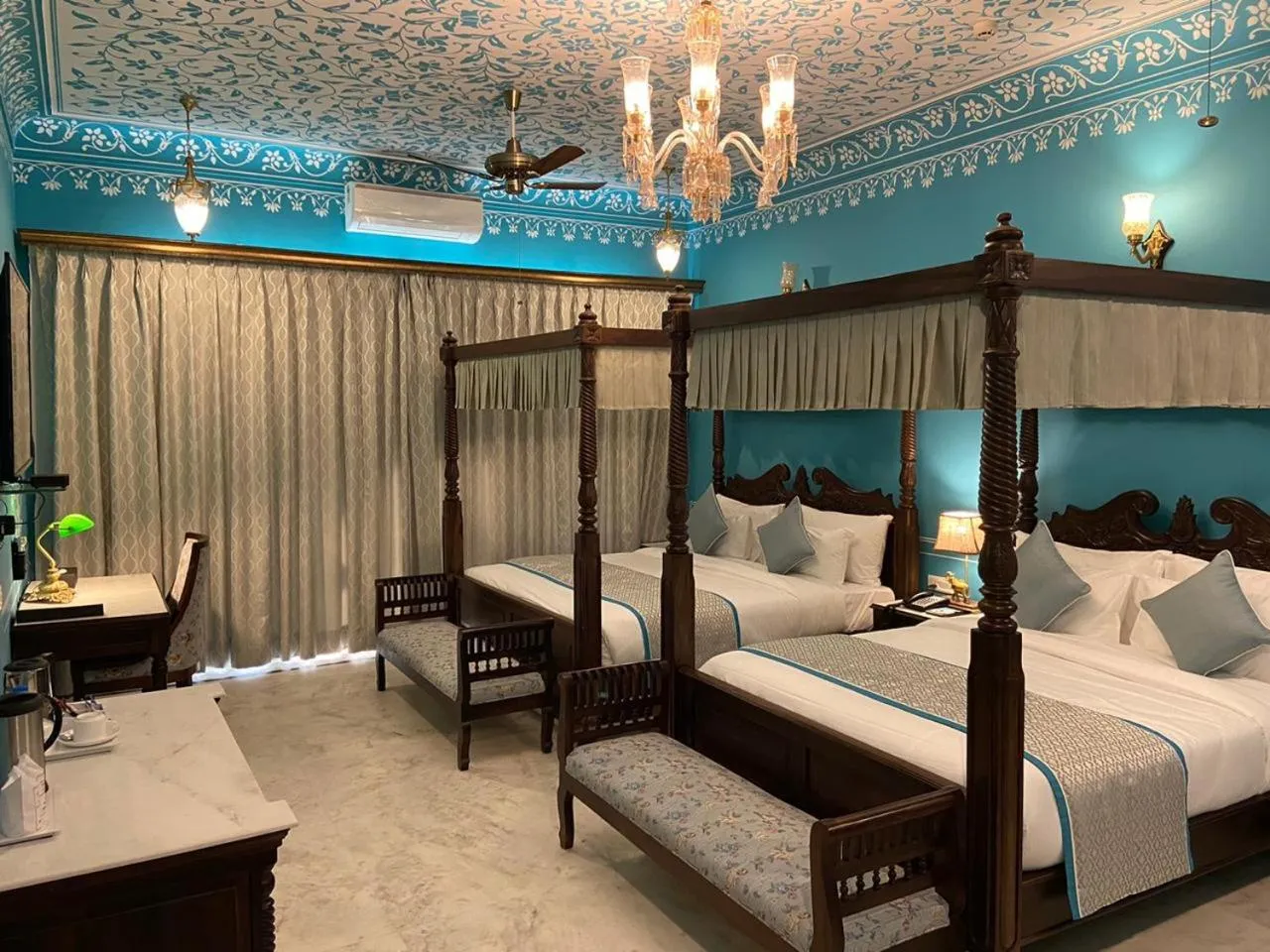 Bedroom, Bed in Umaid Farm Resort- A Legancy Vintage Stay In Jaipur