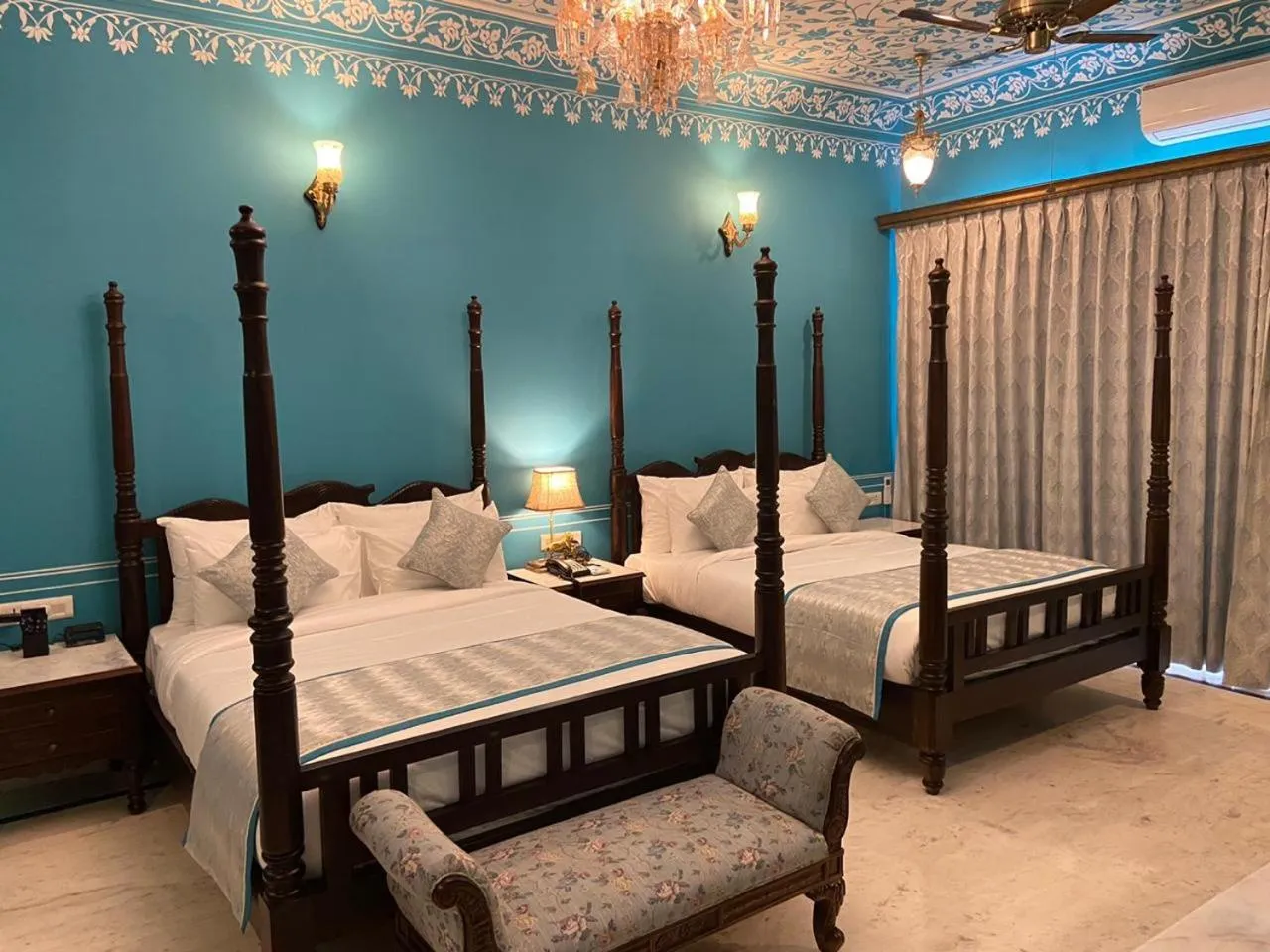 Photo of the whole room, Bed in Umaid Farm Resort- A Legancy Vintage Stay In Jaipur