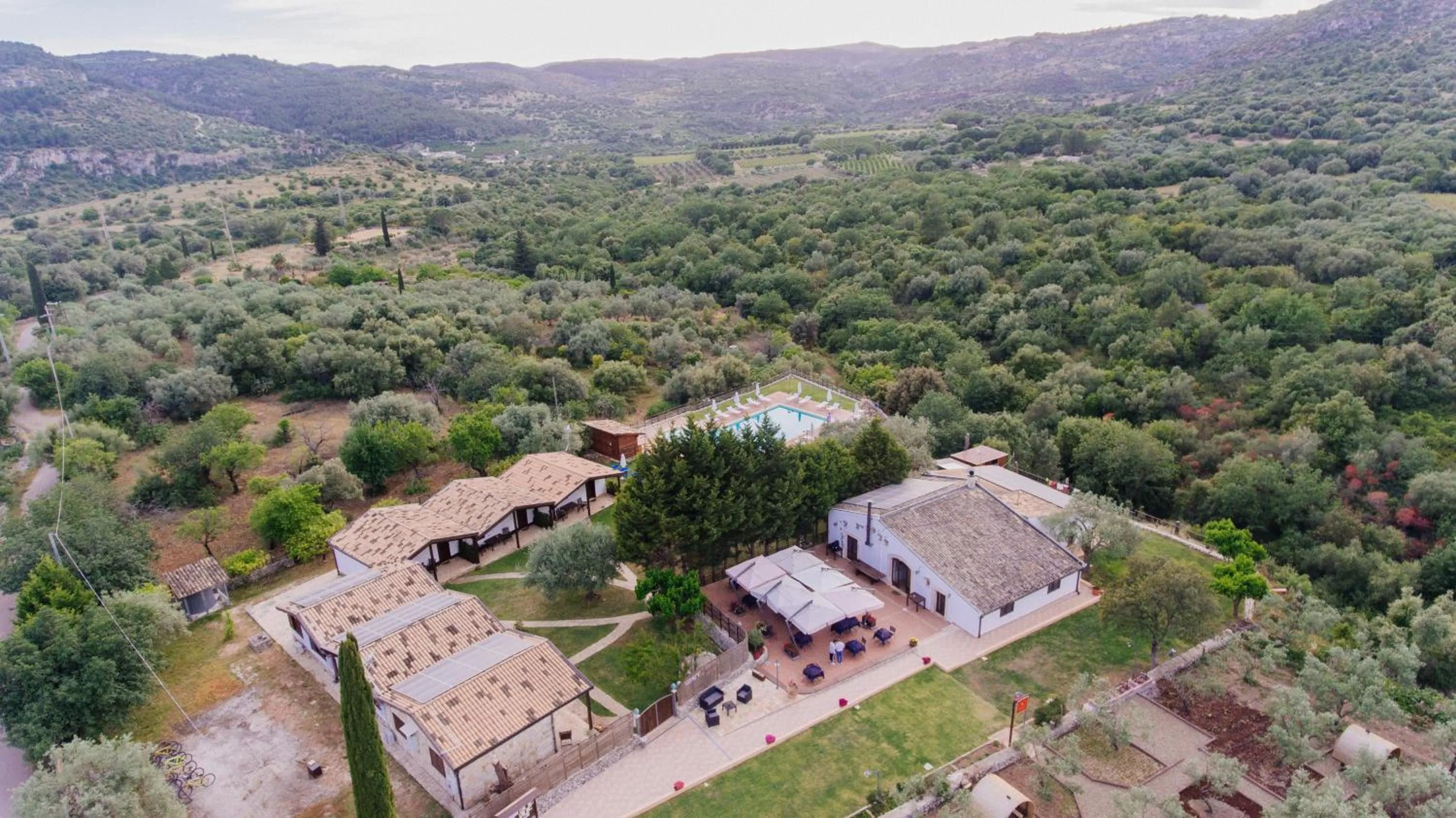 Bird's eye view in Pantalica Ranch Agriturismo Siciliano