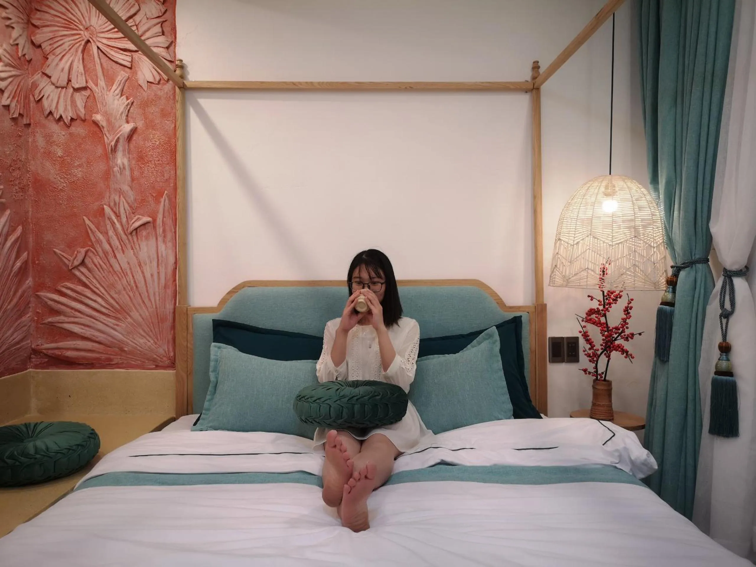 Bed in Hue Crown Boutique best hotel