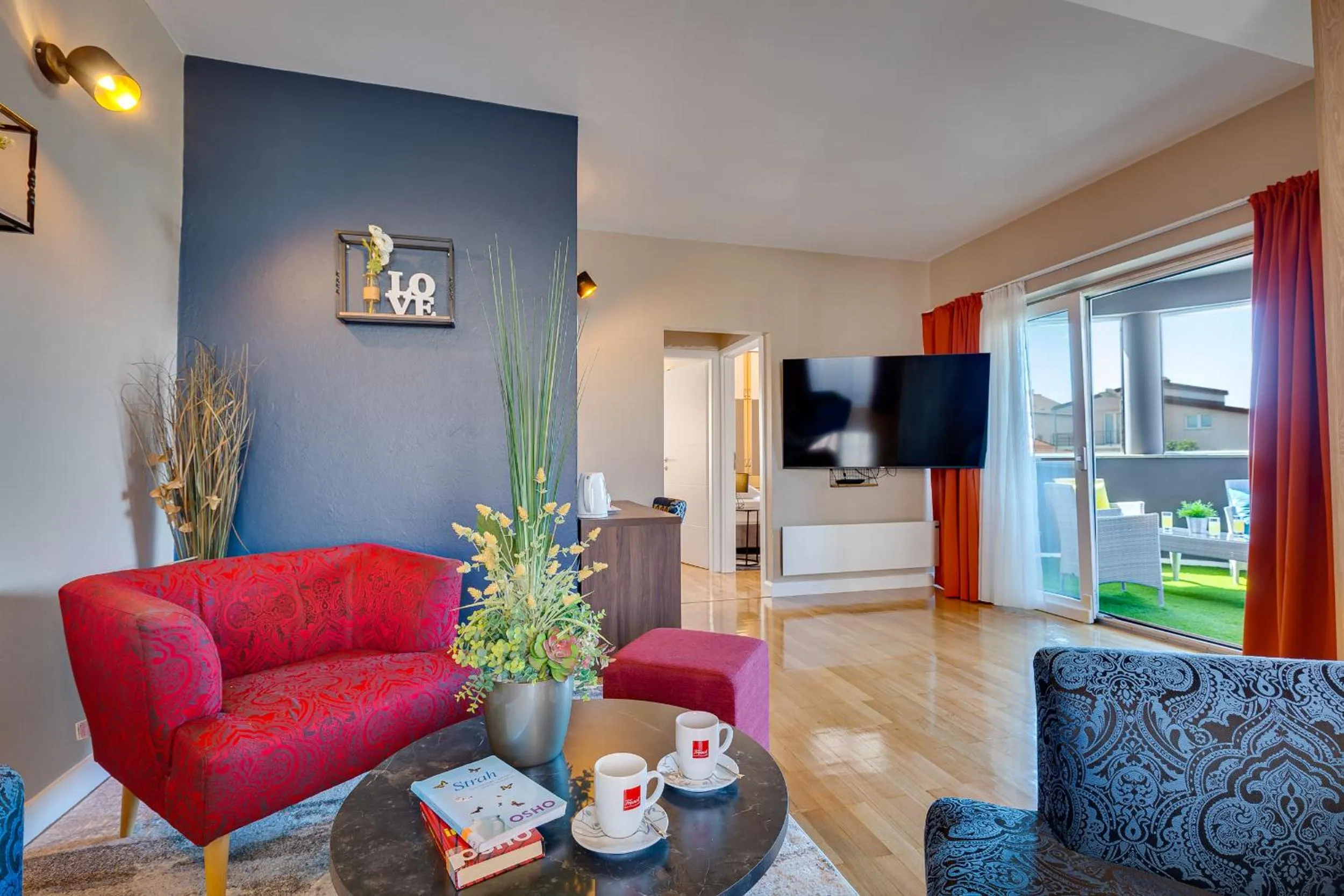 Seating area in Hotel Sky