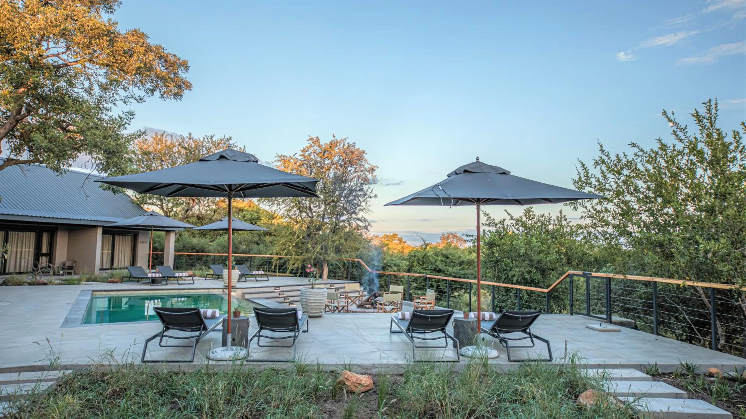 Patio in Little Kubu Lodge