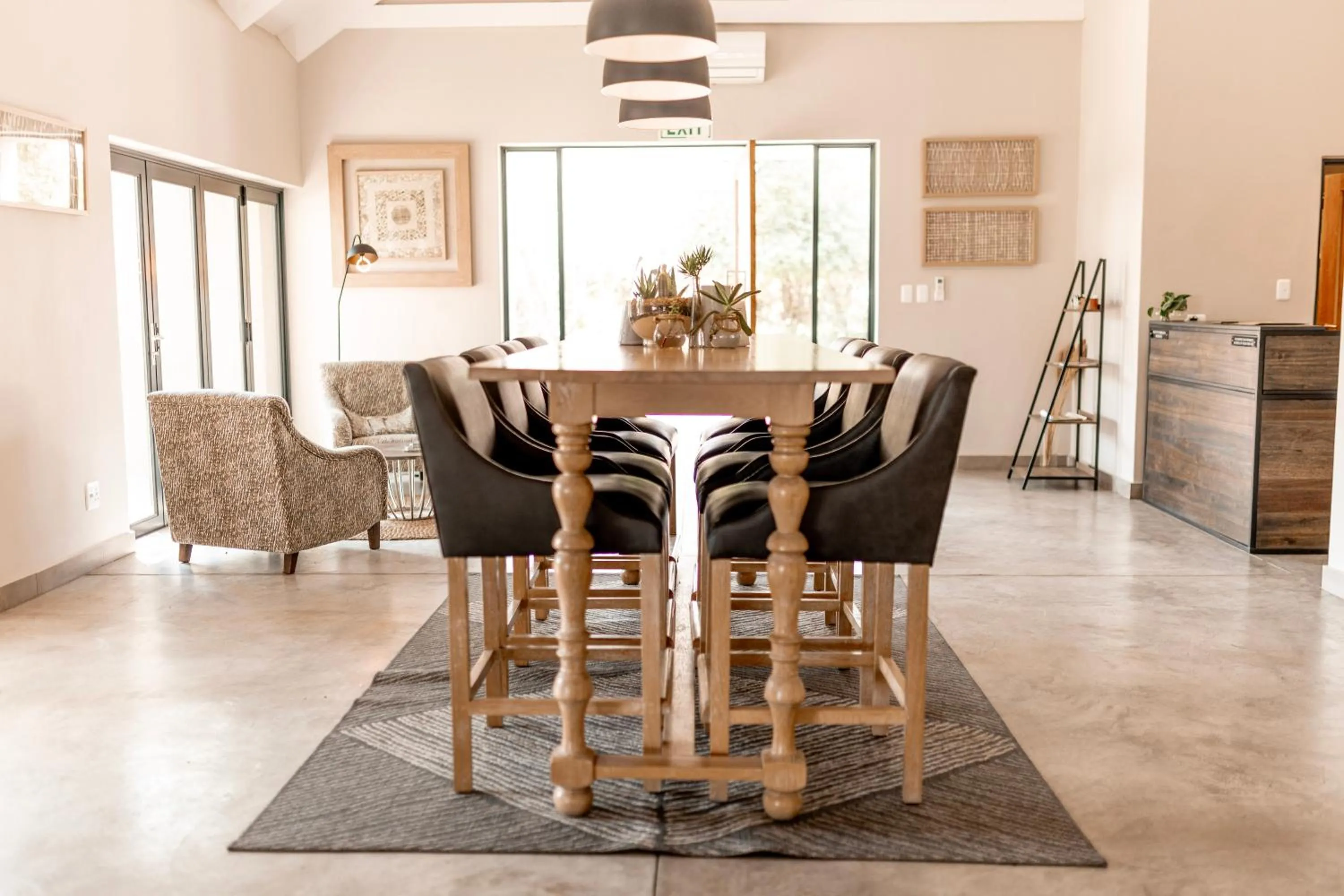 Seating area in Little Kubu Lodge