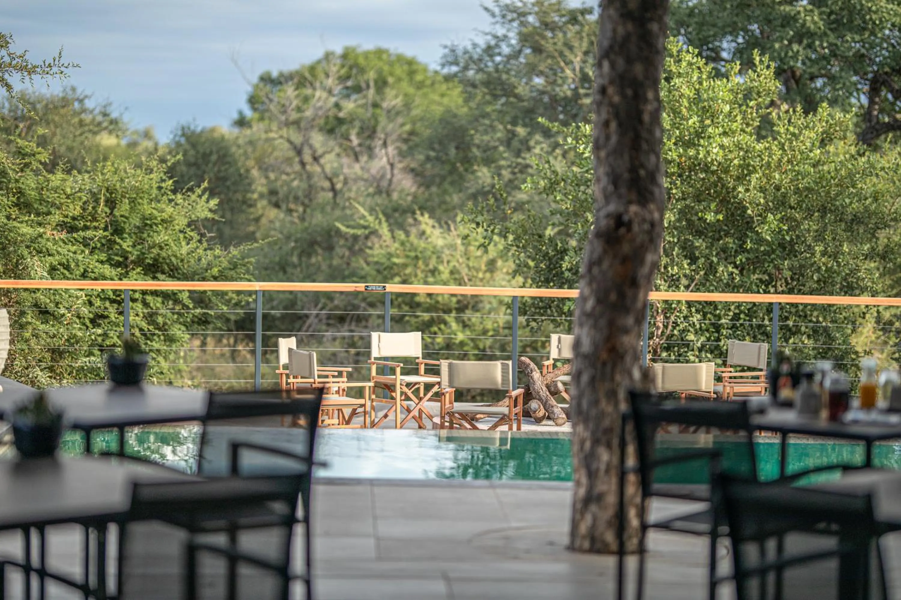 Patio in Little Kubu Lodge