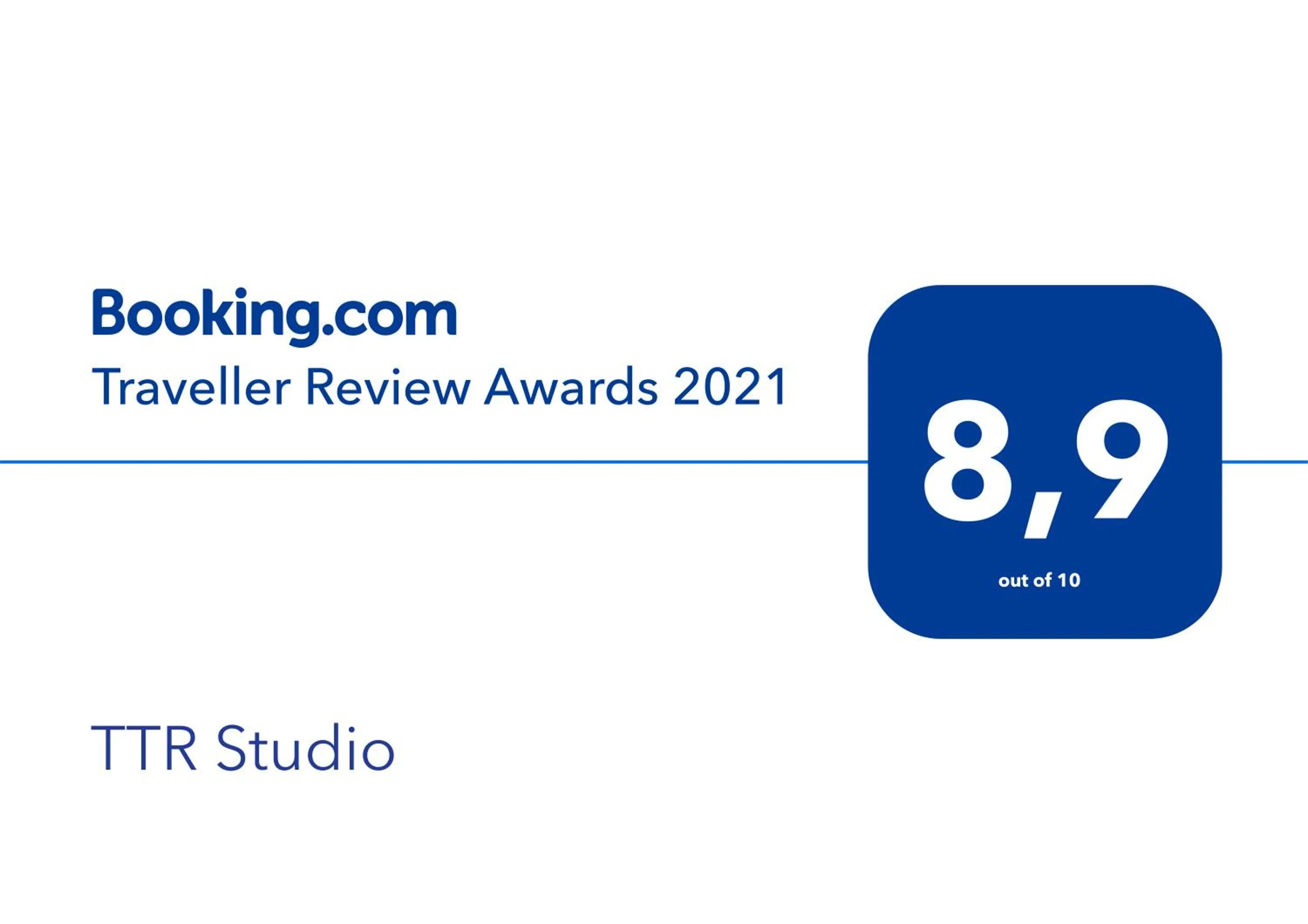 Certificate/Award in TTR Studio Apart Hotel