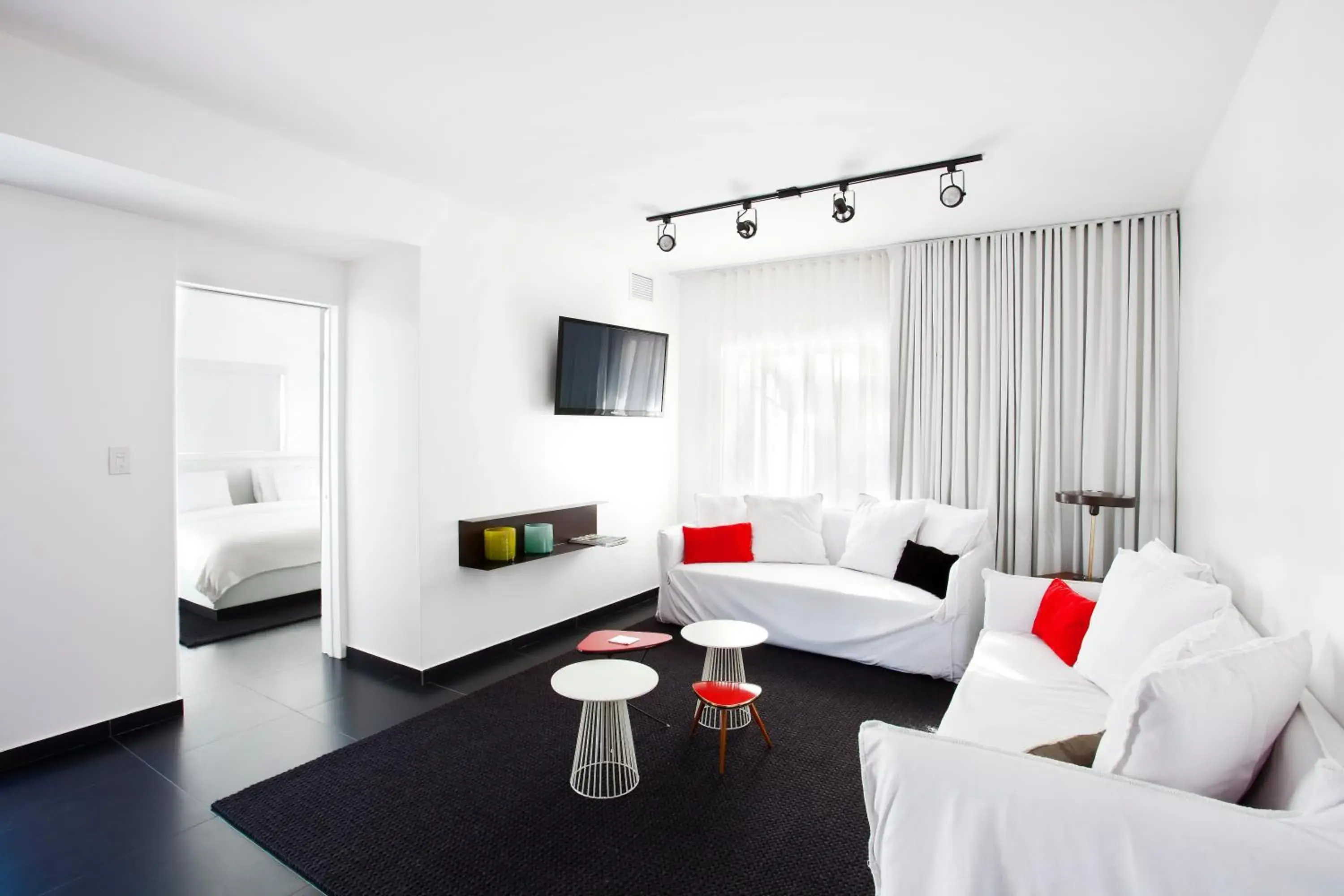 Living room, Bed in Blanc Kara- Adults Only Living room, Bed in Blanc Kara- Adults Only