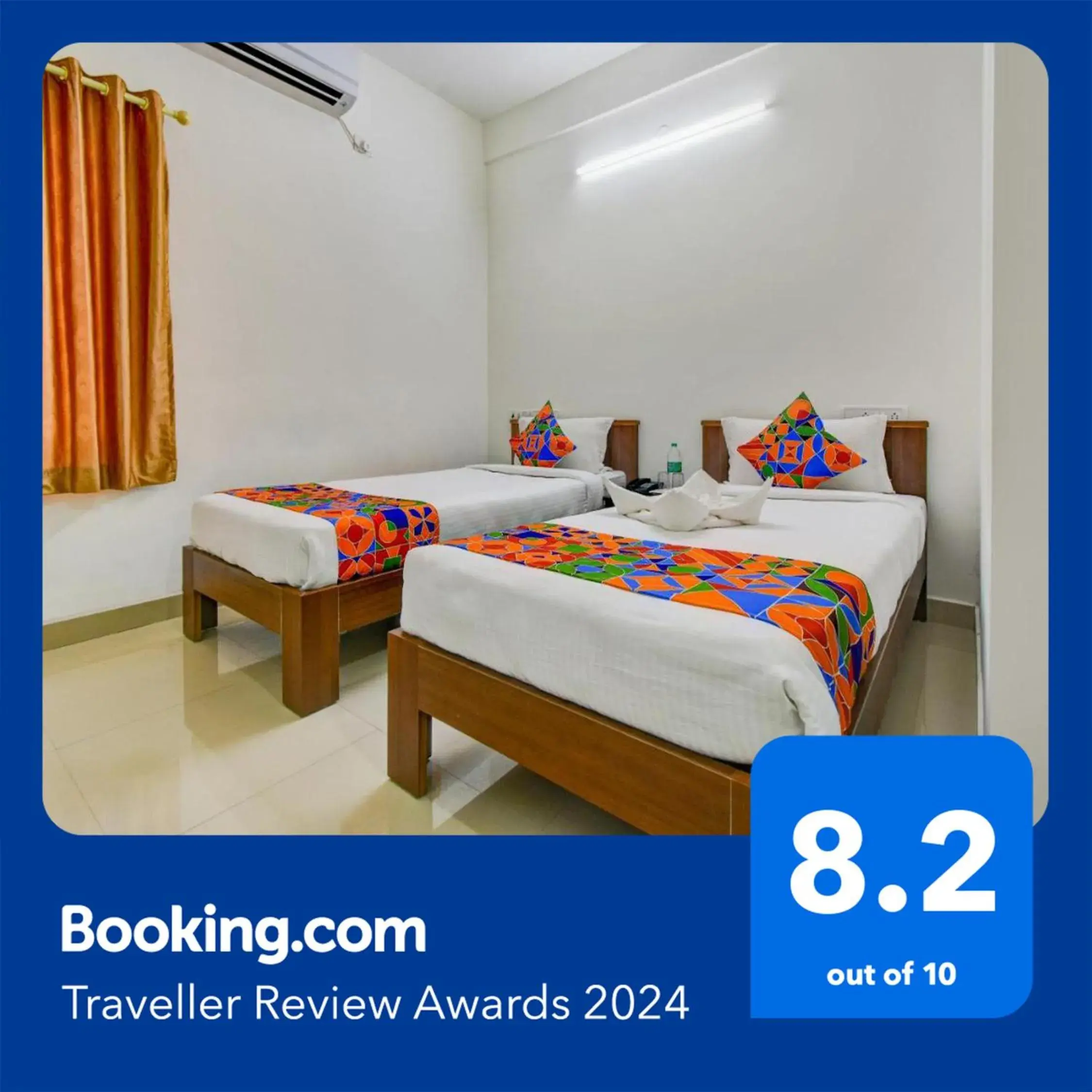 Bed in FabExpress PAS Residency - Nr Marina Beach Bed in FabExpress PAS Residency - Nr Marina Beach