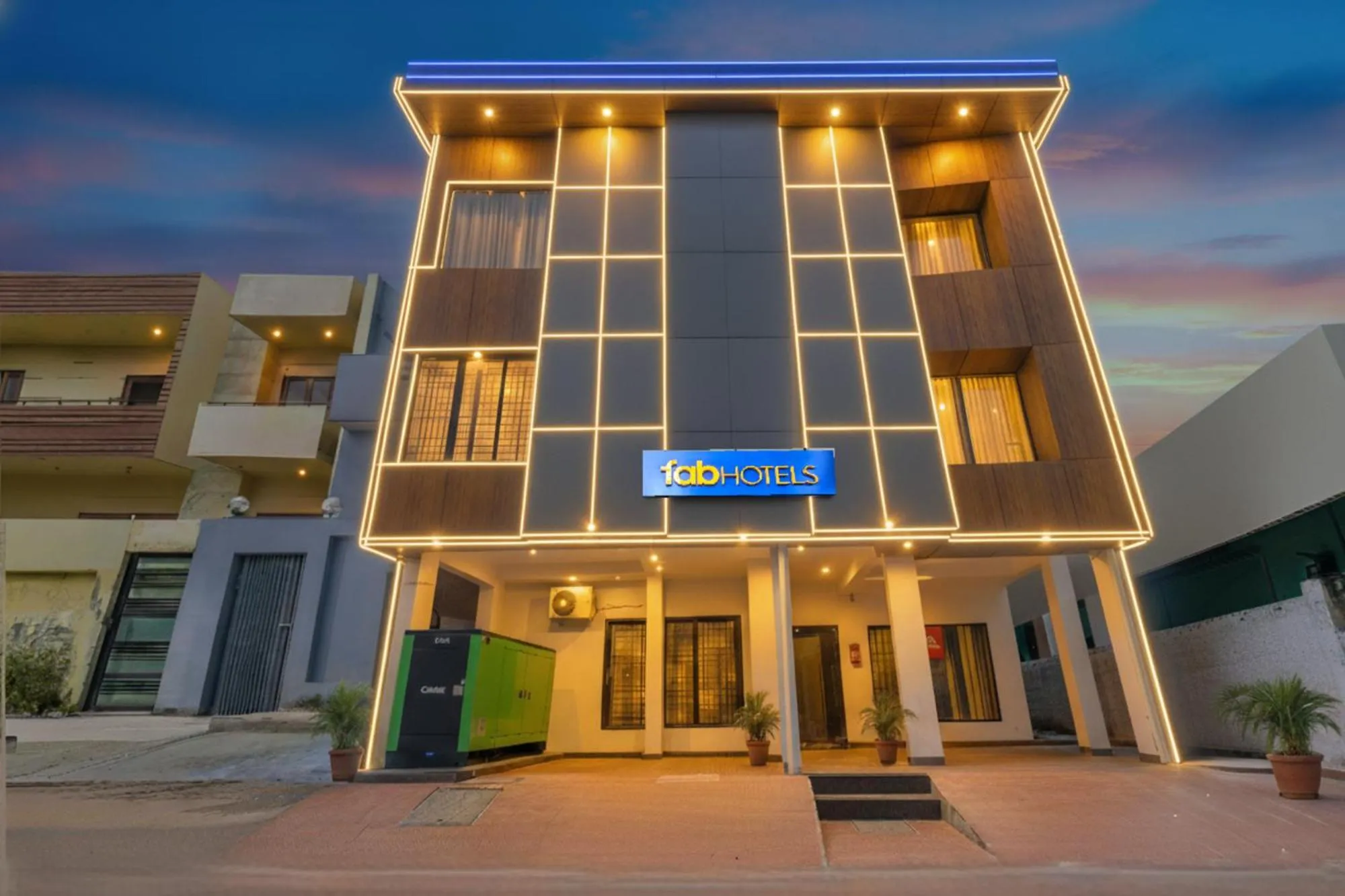 Property building in FabHotel PAS Residency - Nr Marina Beach