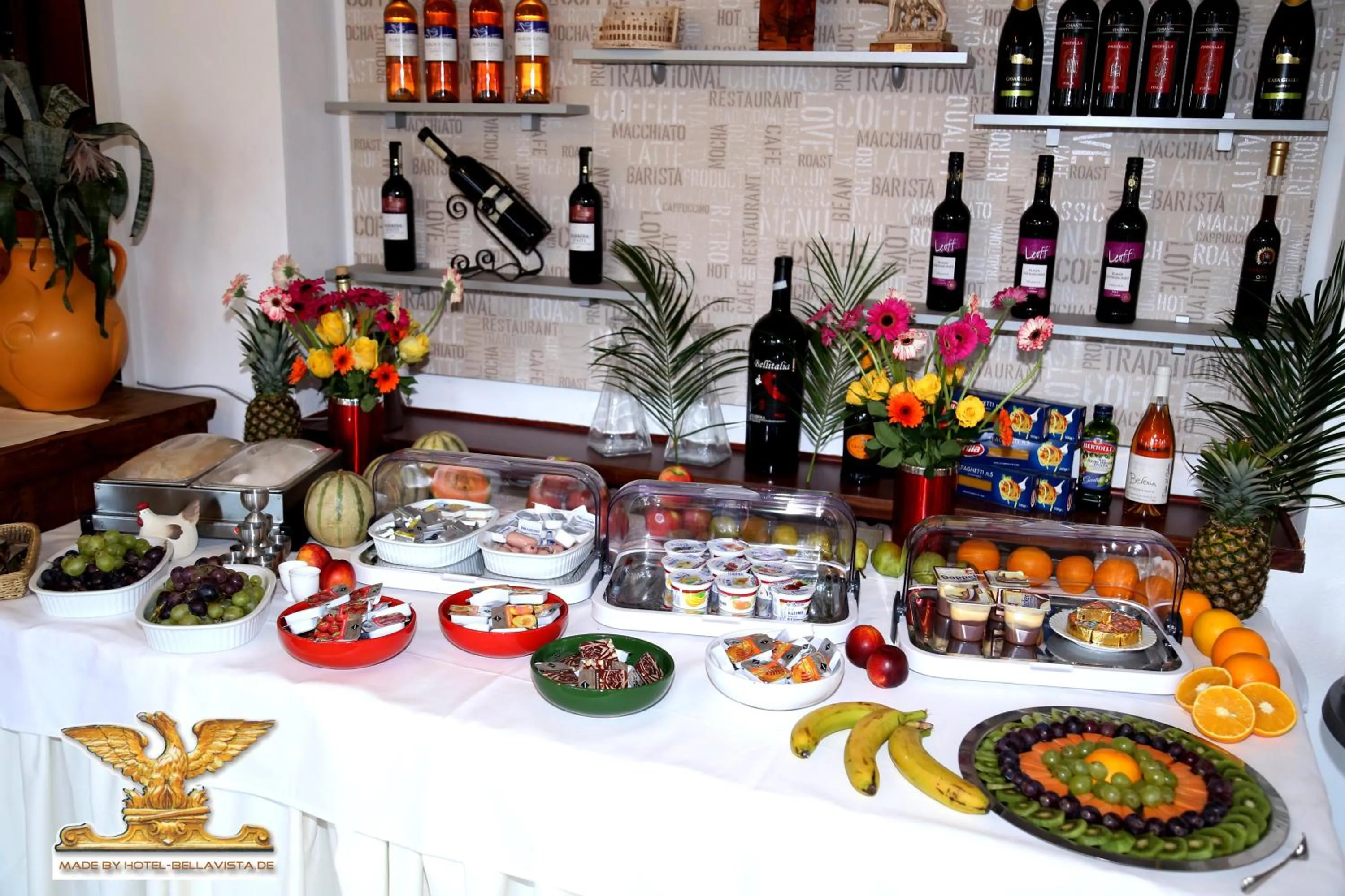 Buffet breakfast in Rheinhotel Bellavista