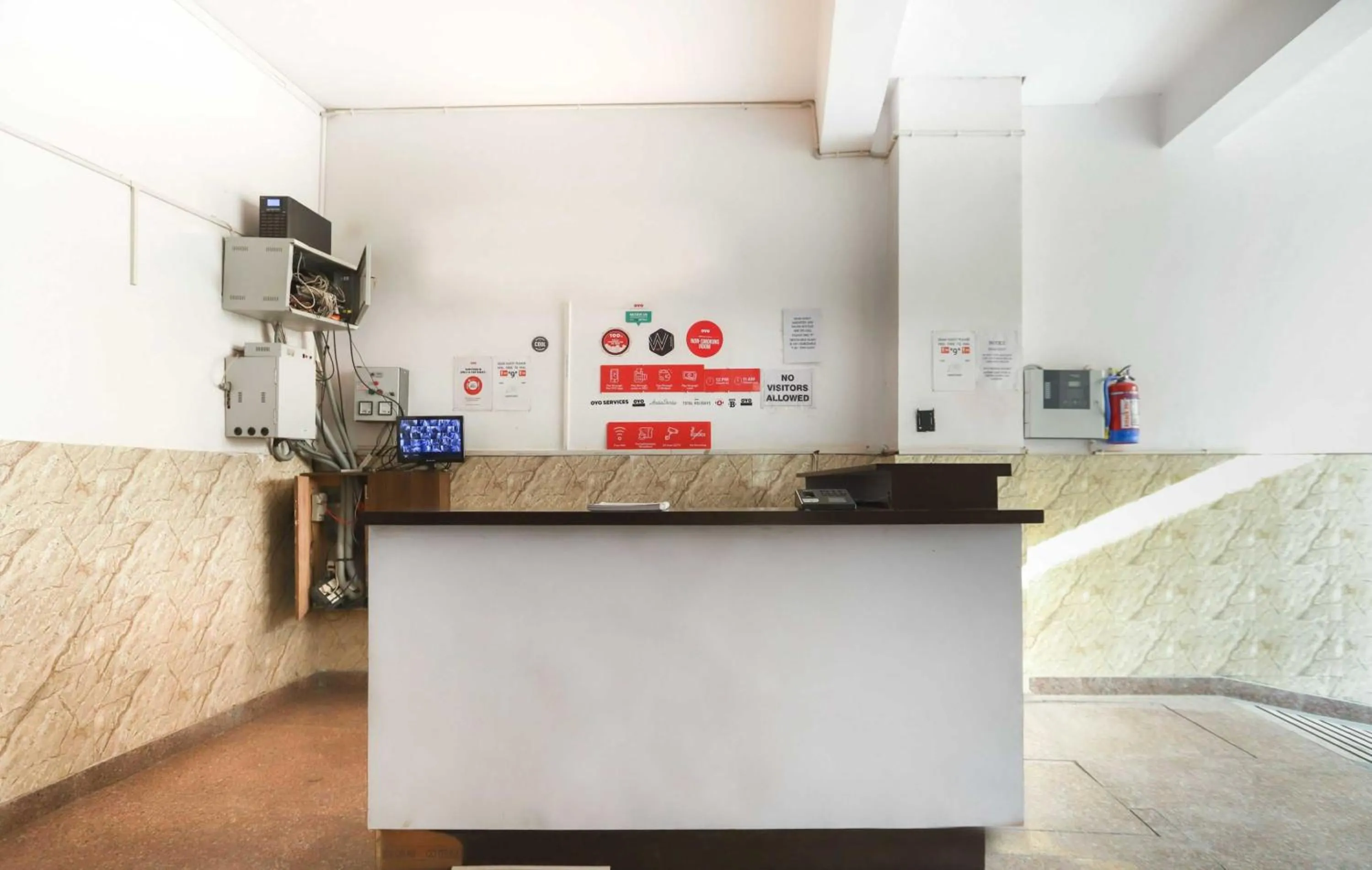 Lobby or reception in Hotel O Noida Villa