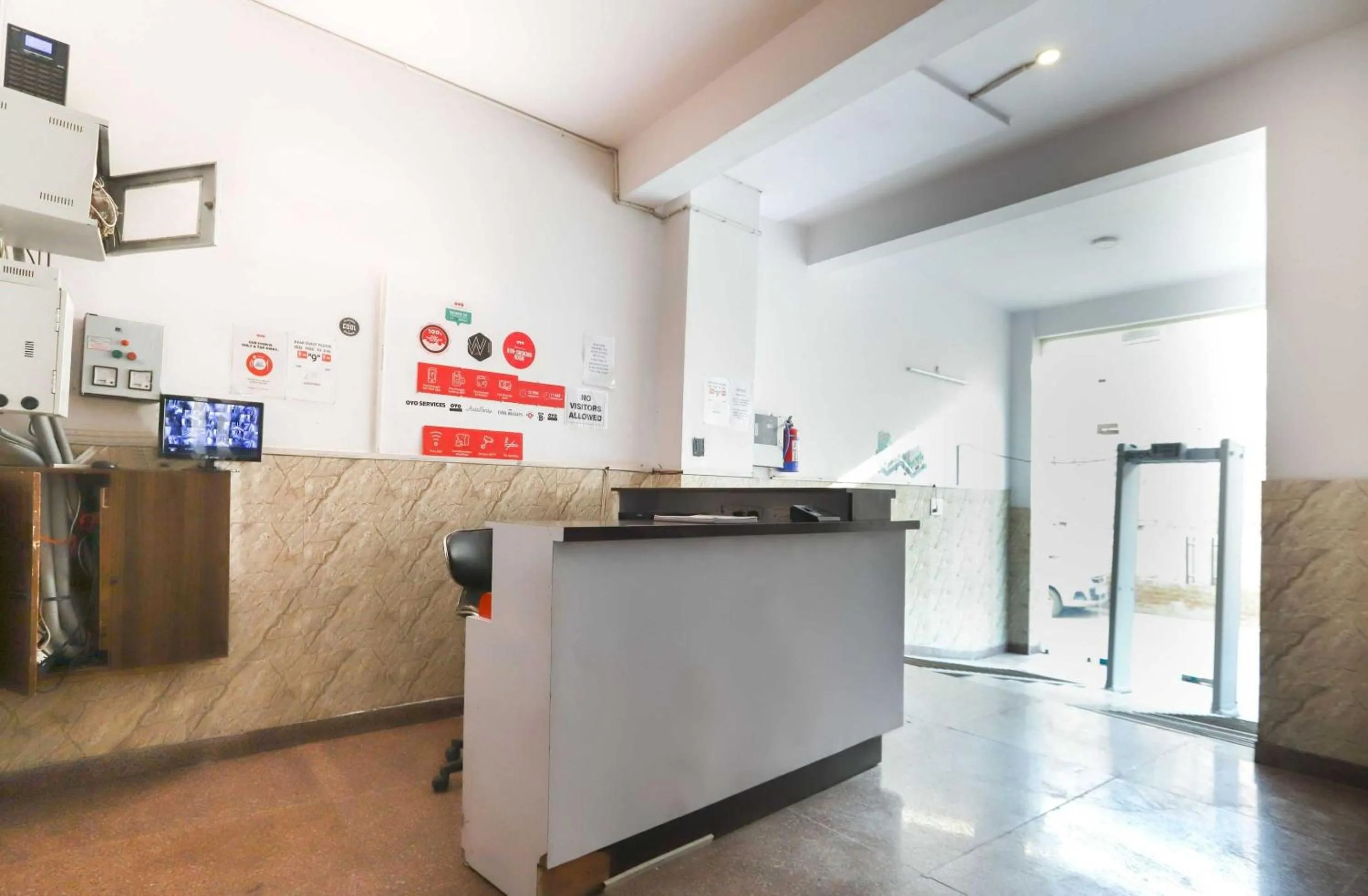 Lobby or reception in Hotel O Noida Villa