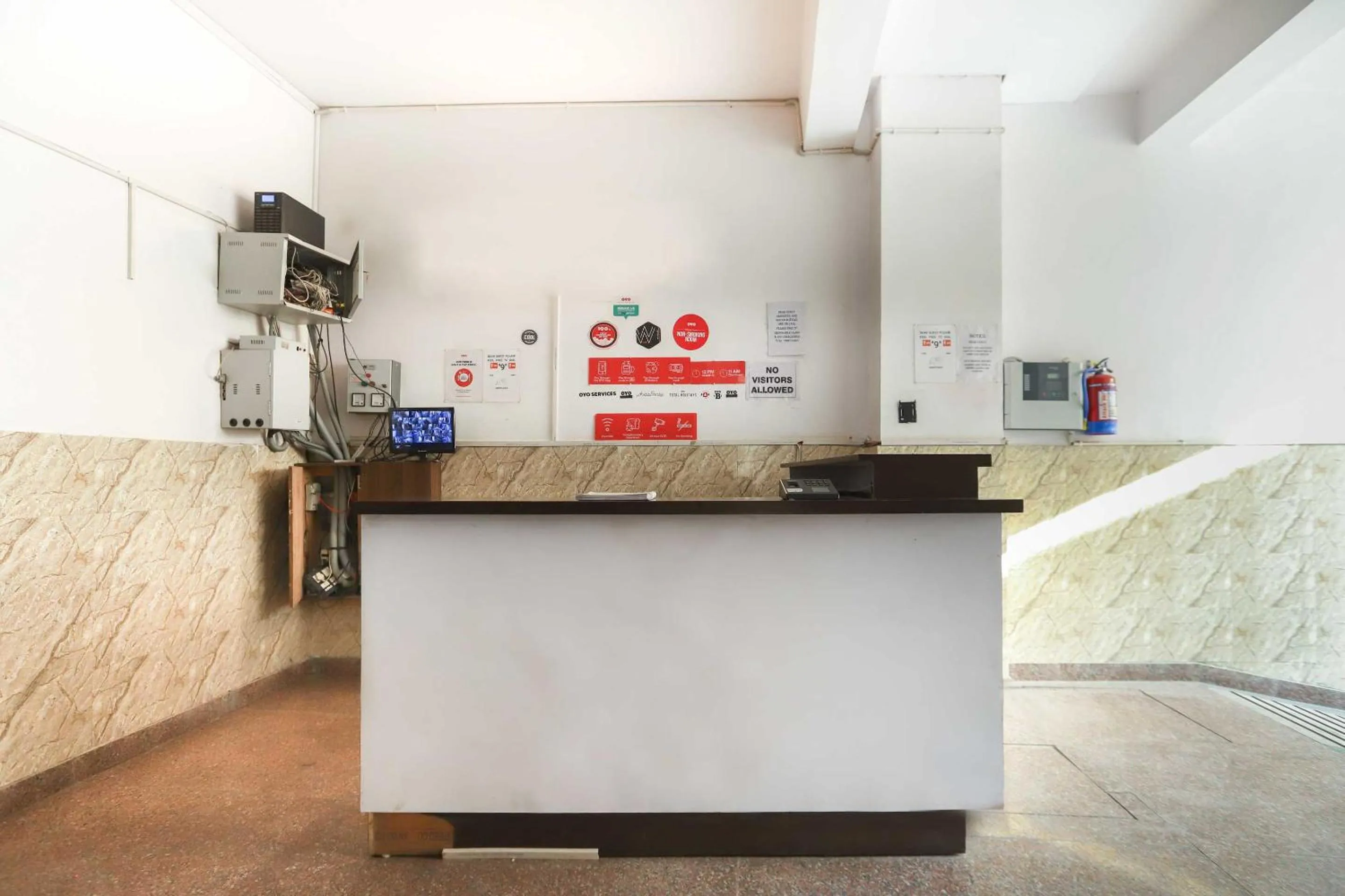 Lobby or reception in Hotel O Noida Villa