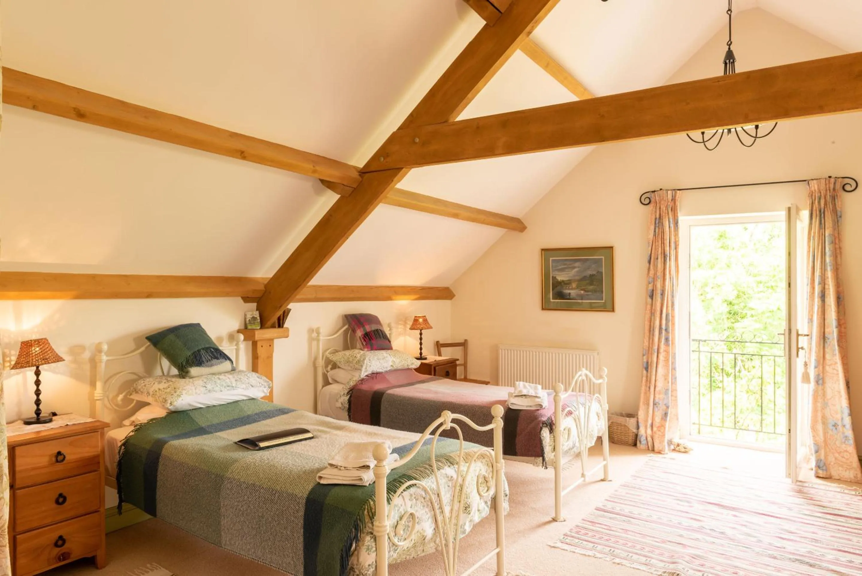 Bedroom, Bed in Alltybrain Farm Cottages