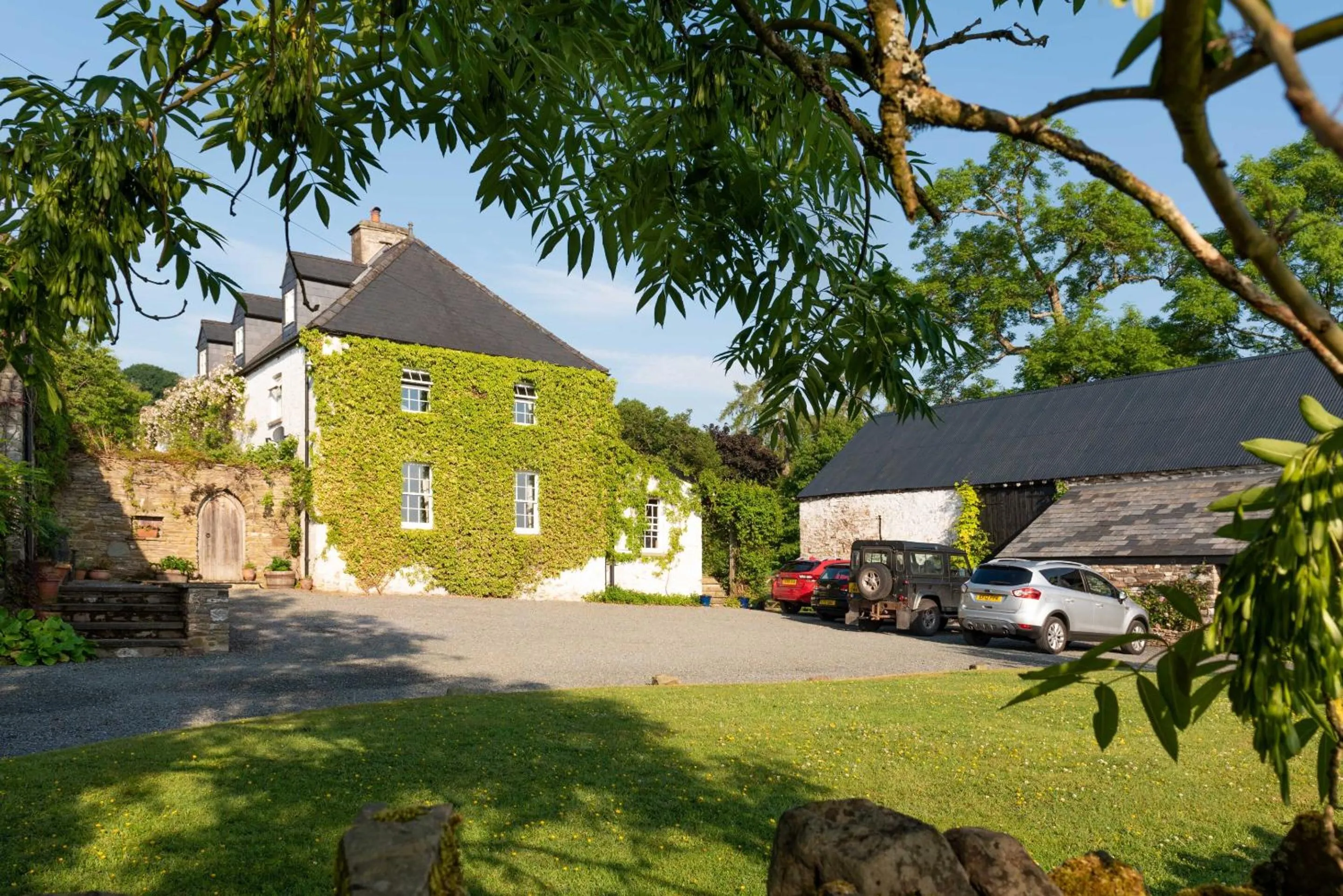 Garden in Alltybrain Farm Cottages