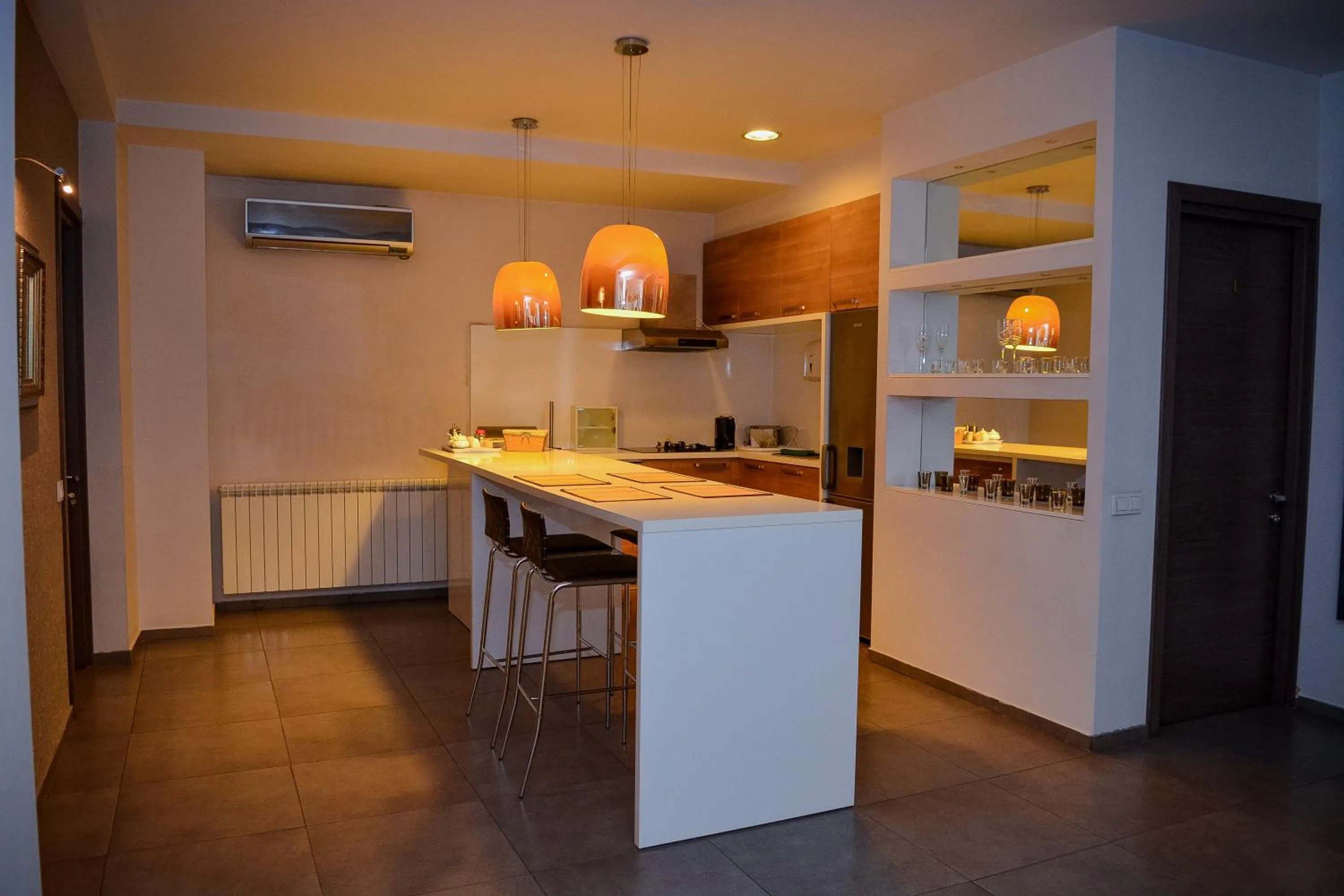 Kitchen or kitchenette in Tbilisi View Hotel