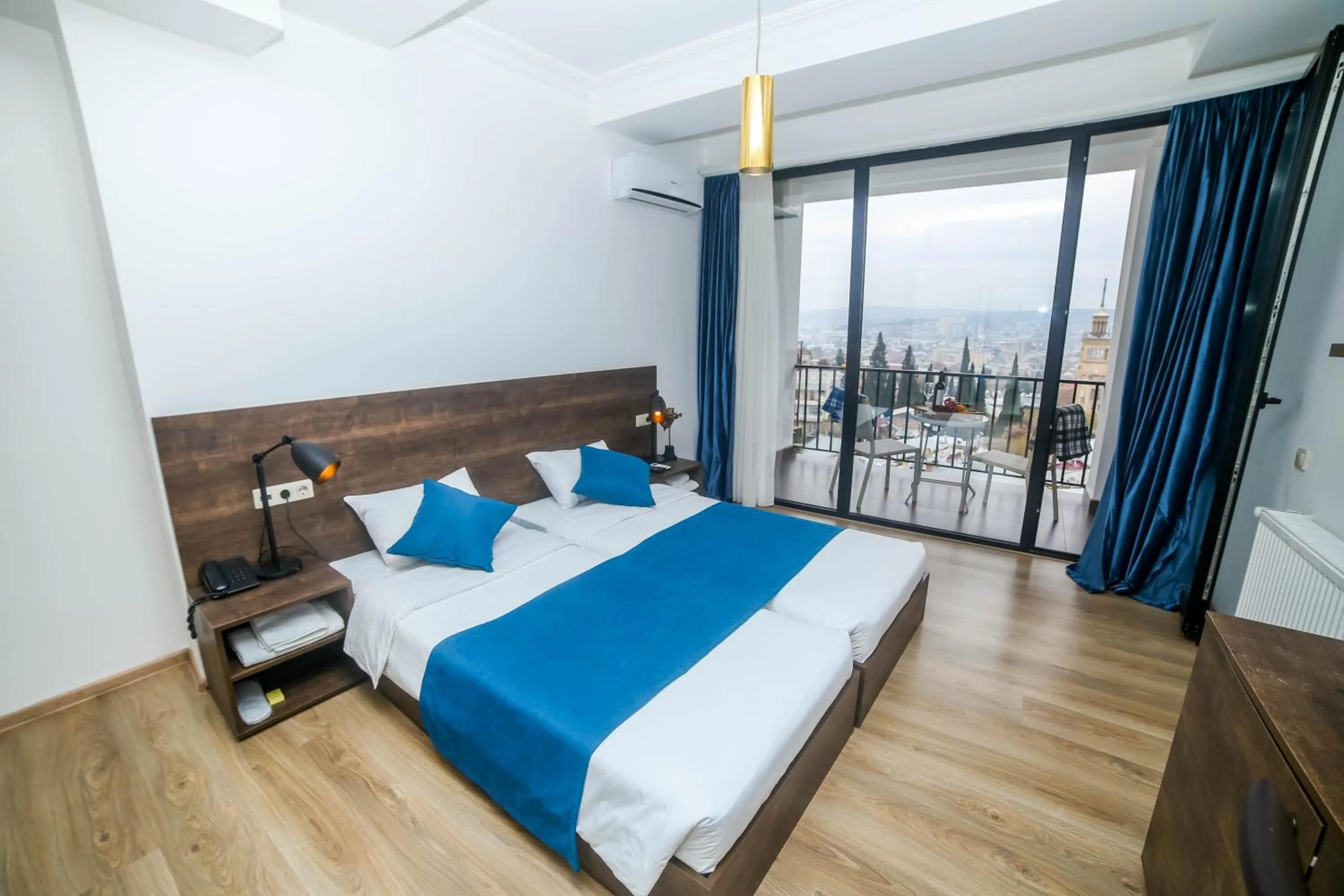 Bed in Tbilisi View Hotel