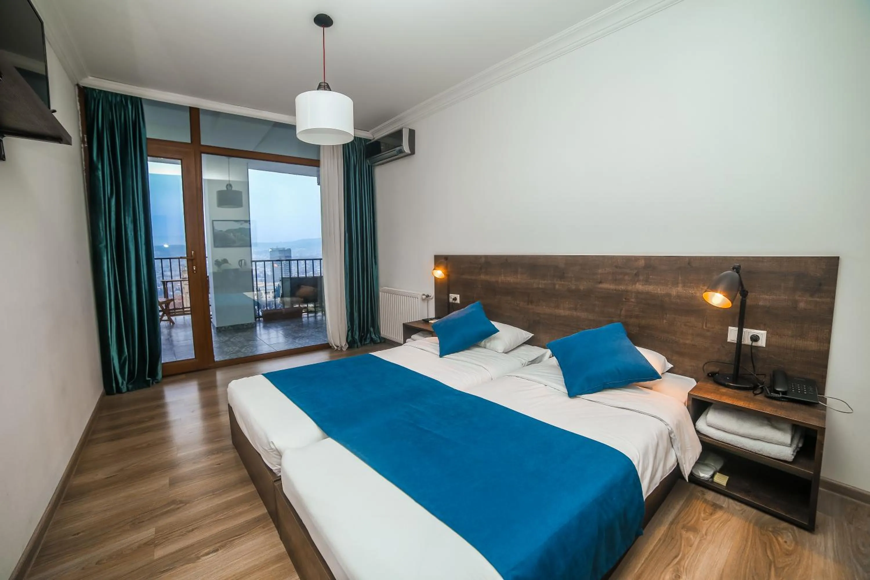 Bed in Tbilisi View Hotel