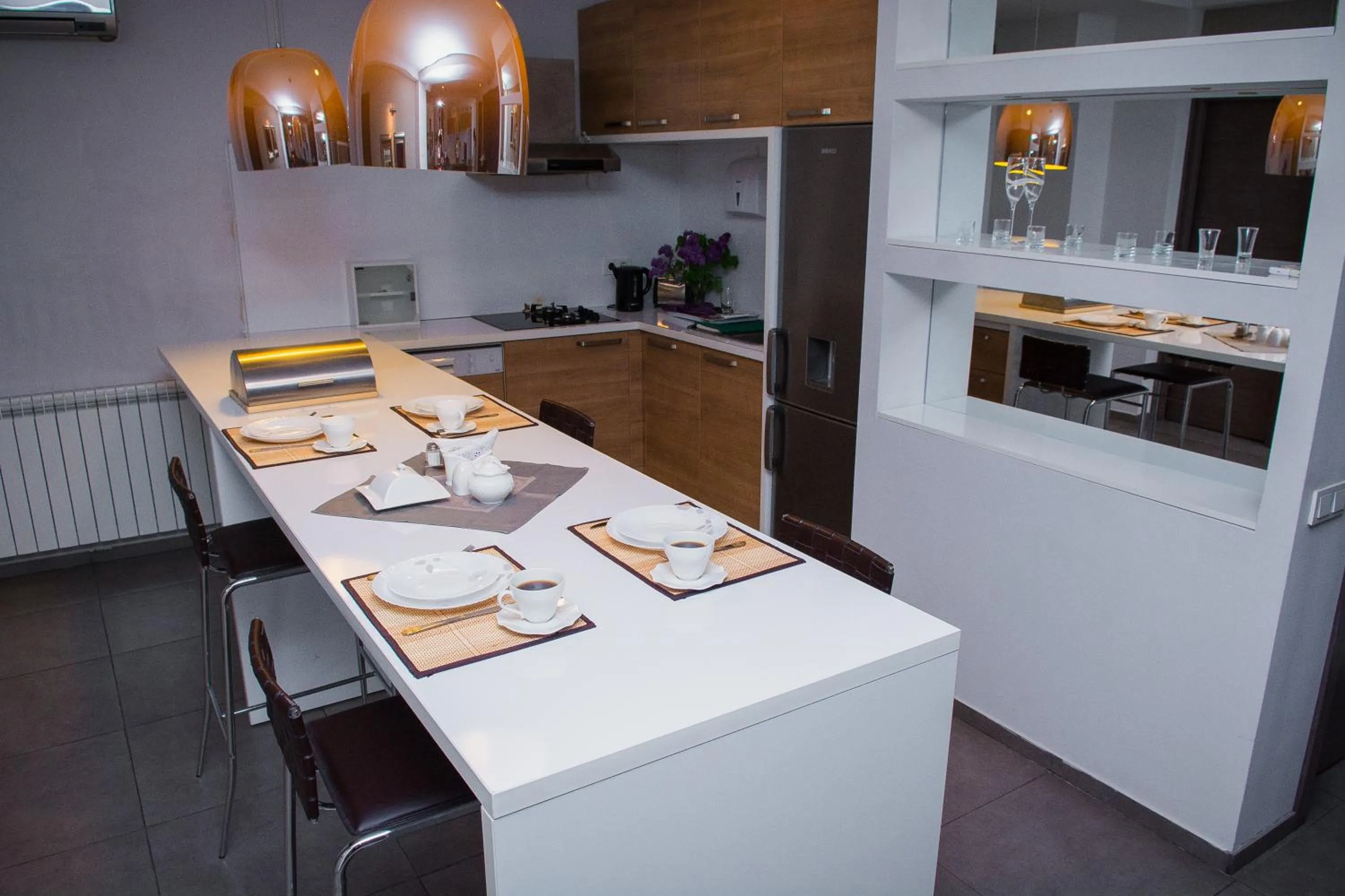 Communal kitchen in Tbilisi View Hotel